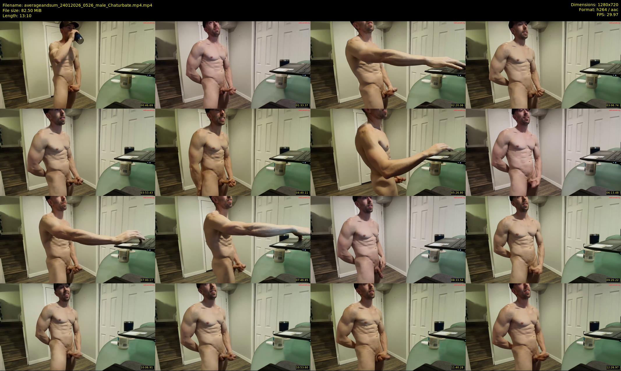 averageandsum — 14 minute Chaturbate male cam show recording, 720p, Jan 24, 2026