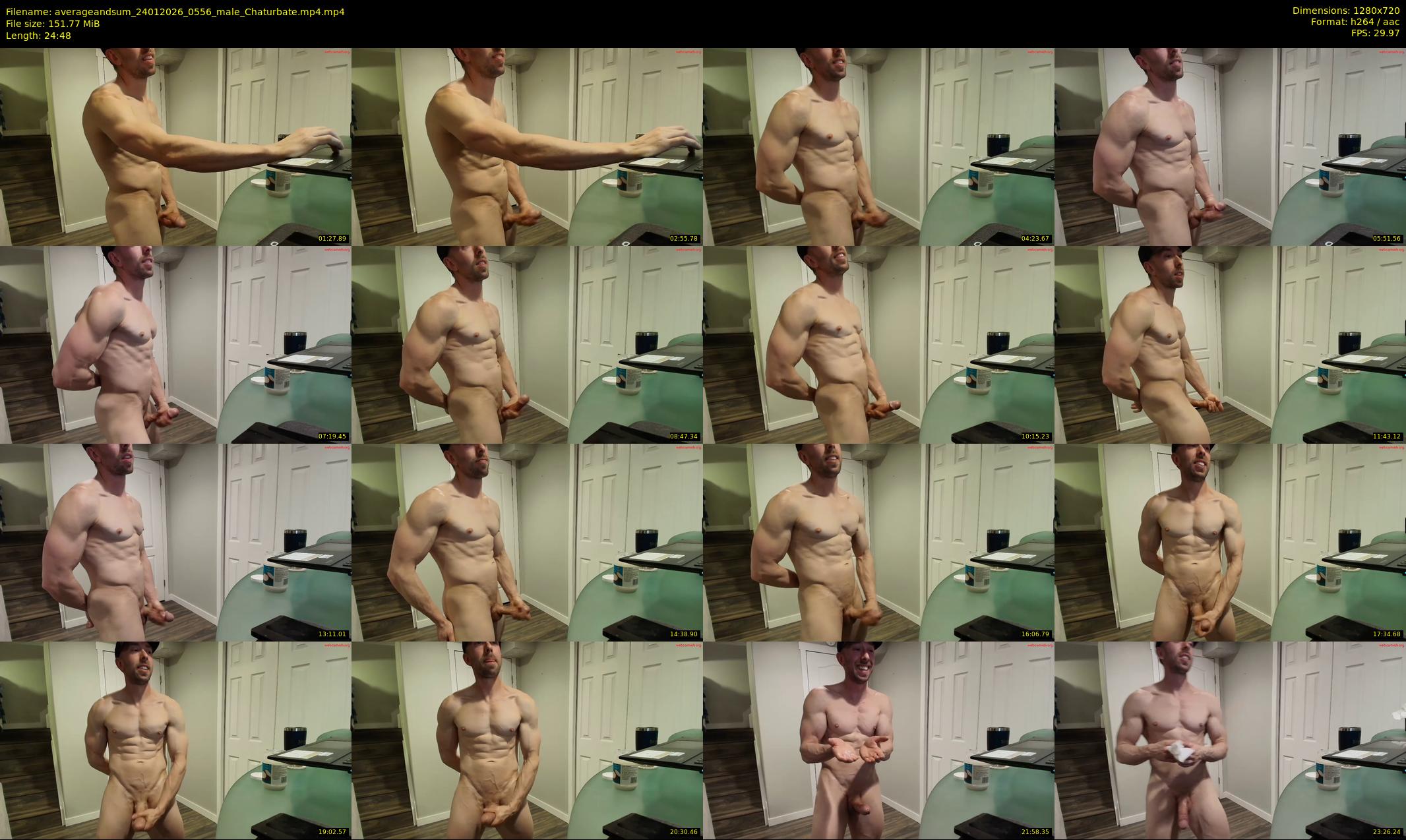averageandsum — 25 minute Chaturbate male cam show recording, 720p, Jan 24, 2026