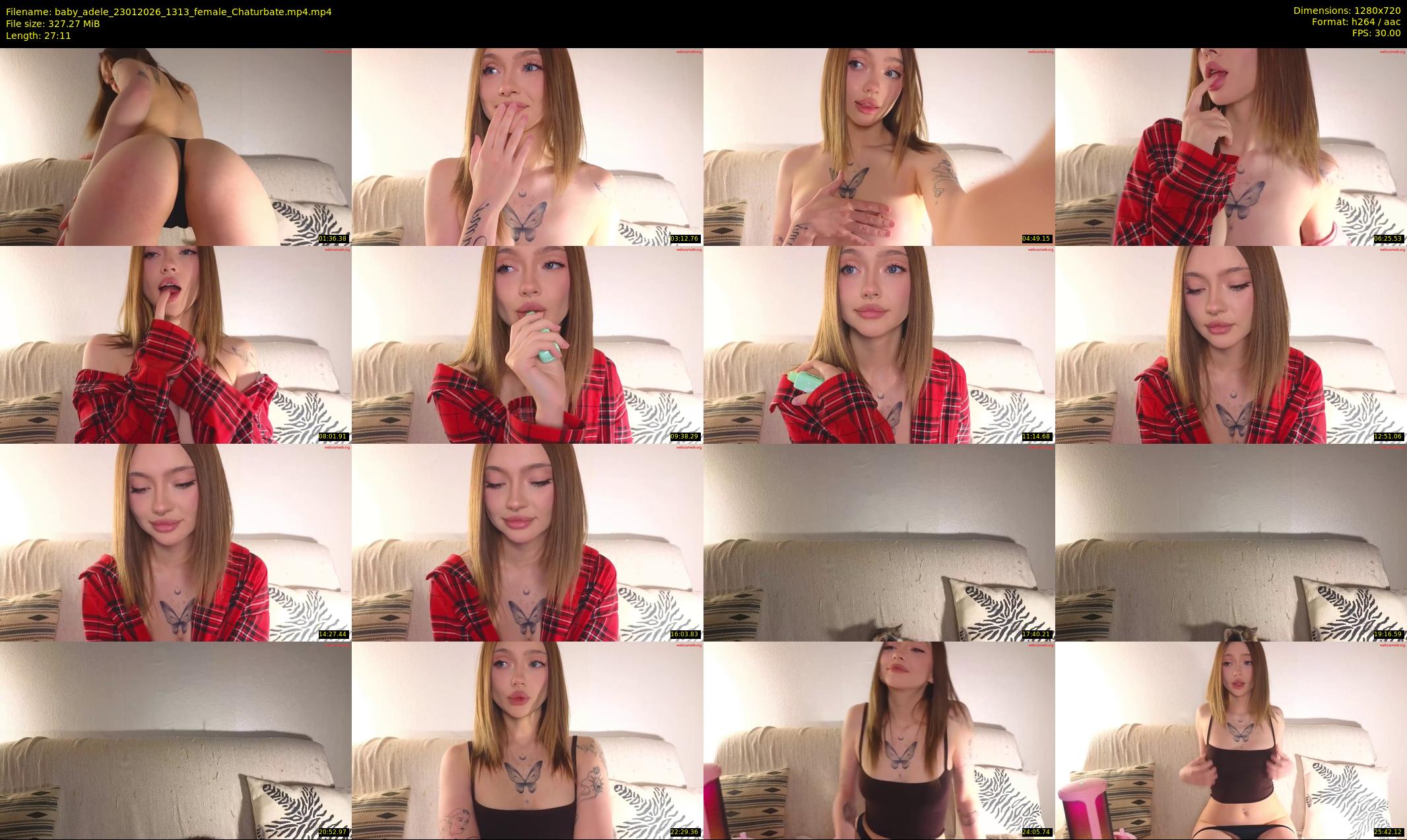 baby_adele — 28 minute Chaturbate female cam show recording, 720p, Jan 23, 2026
