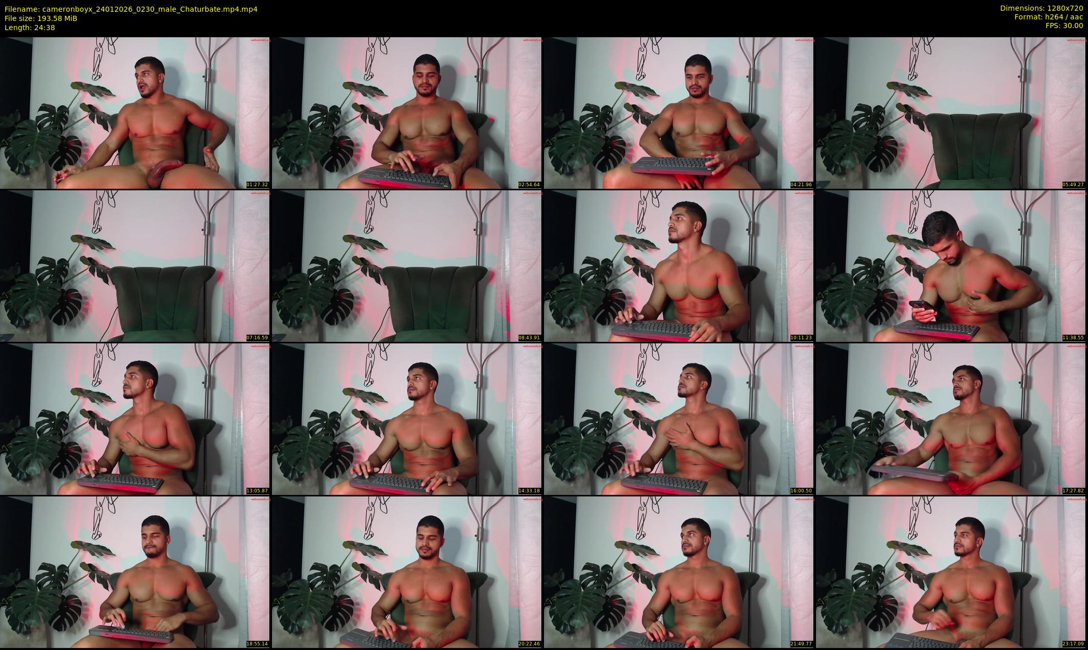 cameronboyx — 25 minute Chaturbate male cam show recording, 720p, Jan 24, 2026