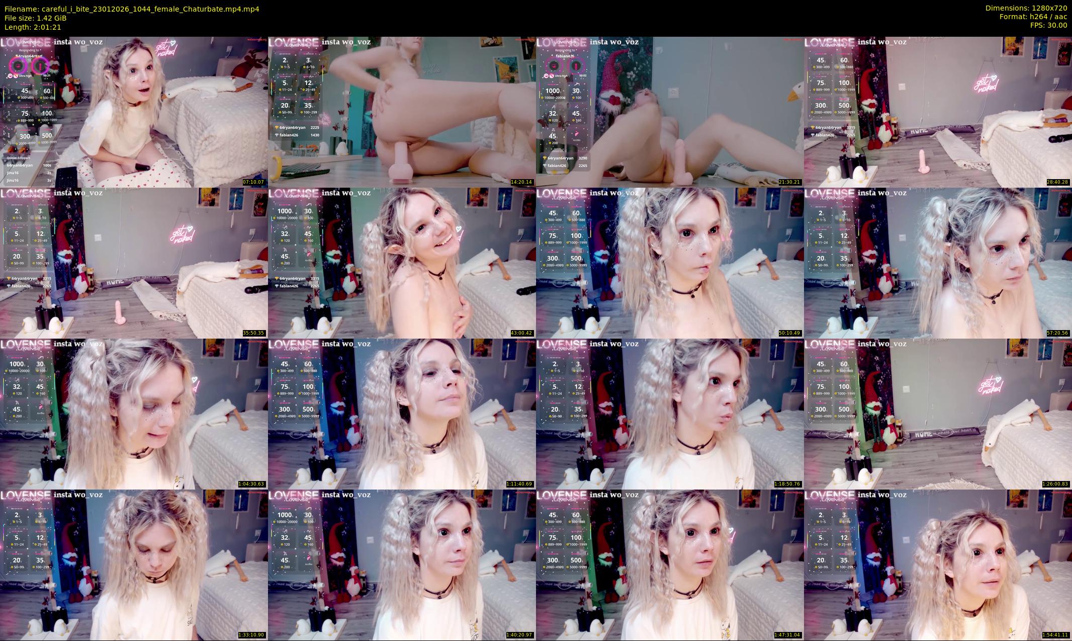 careful_i_bite — 122 minute Chaturbate female cam show recording, 720p, Jan 23, 2026