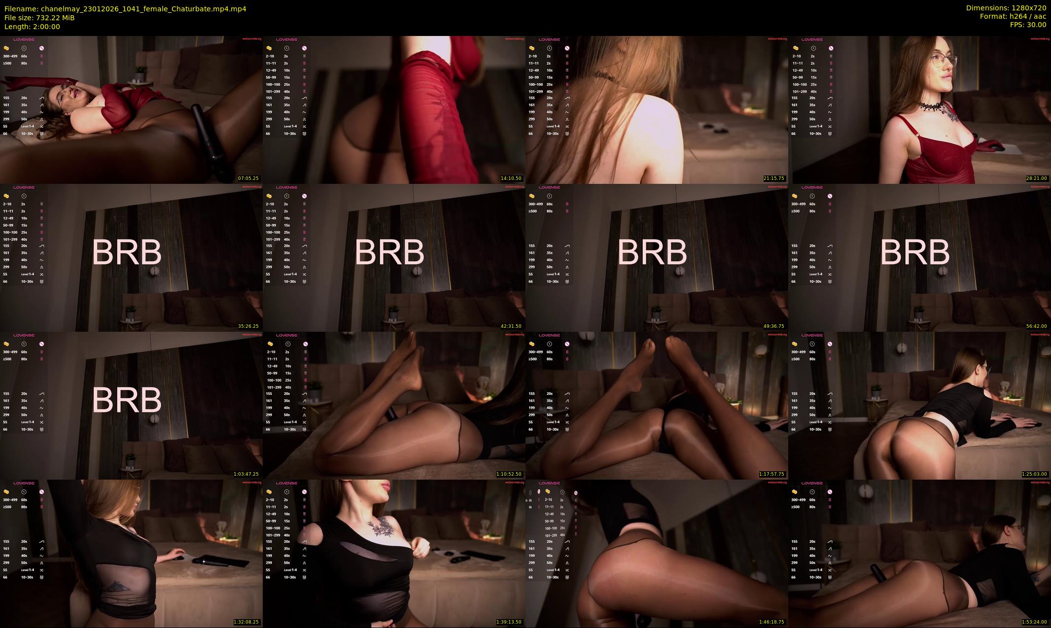 chanelmay — 120 minute Chaturbate female cam show recording, 720p, Jan 23, 2026