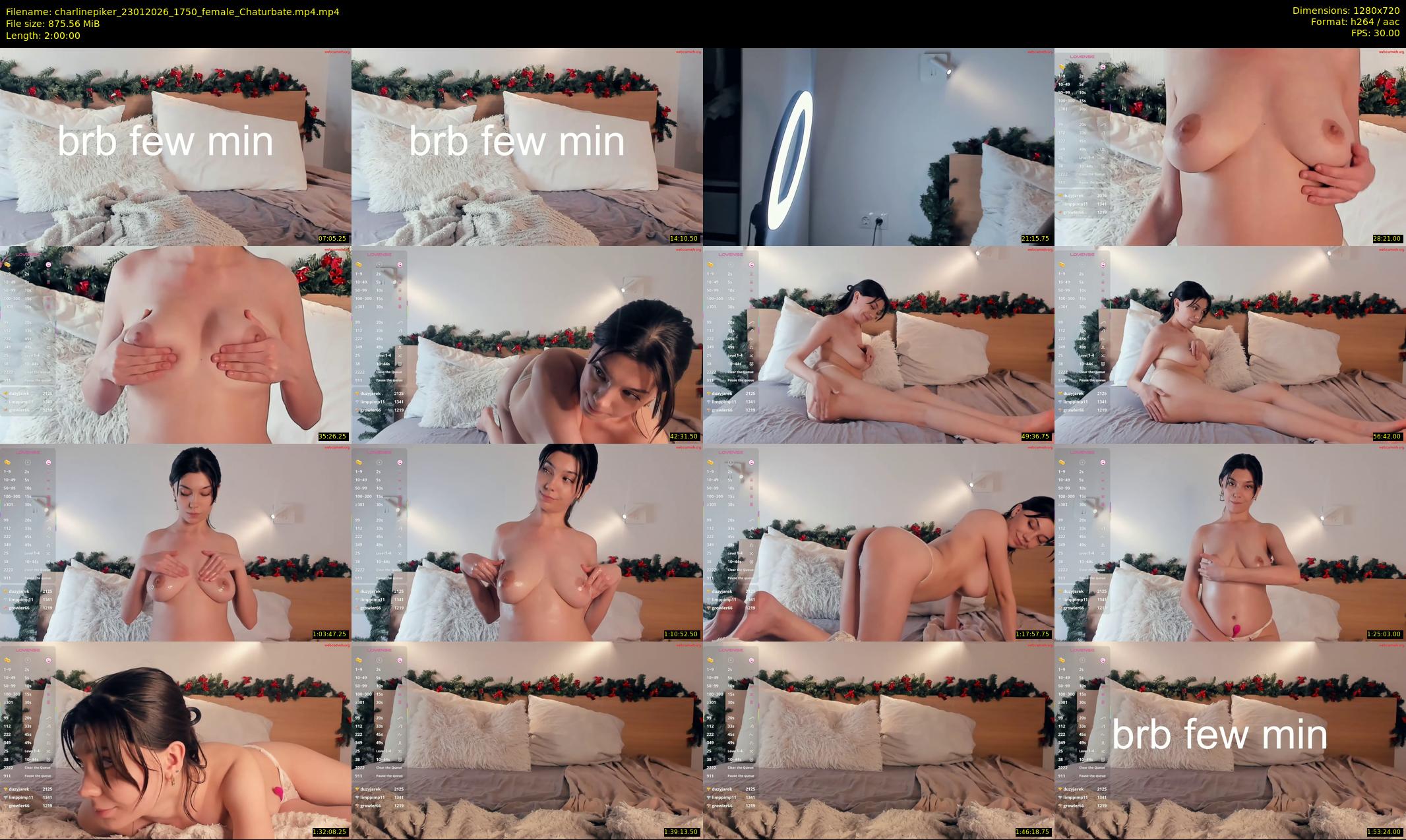 charlinepiker — 120 minute Chaturbate female cam show recording, 720p, Jan 23, 2026