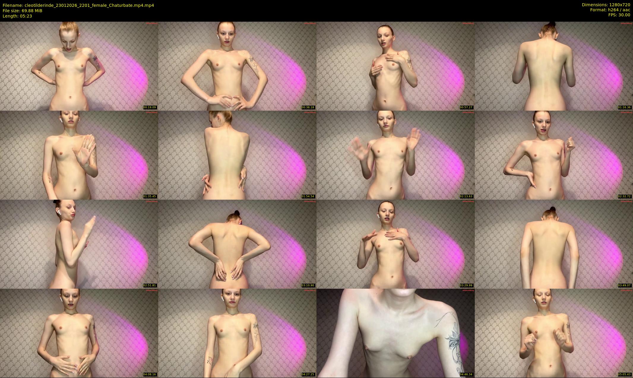 cleotilderinde — 6 minute Chaturbate female cam show recording, 720p, Jan 23, 2026