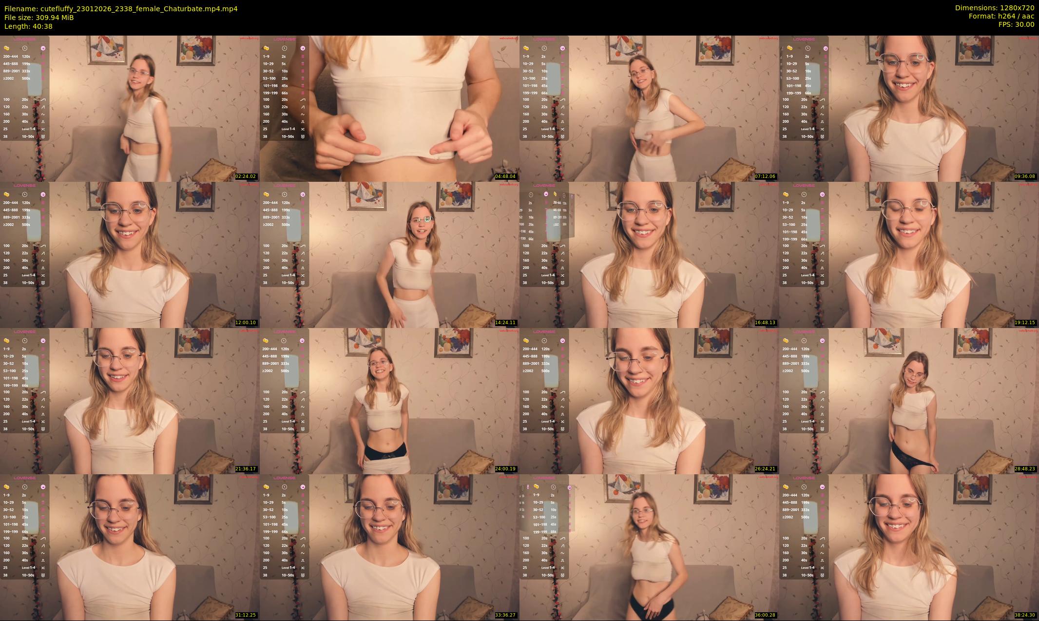 cutefluffy — 41 minute Chaturbate female cam show recording, 720p, Jan 23, 2026