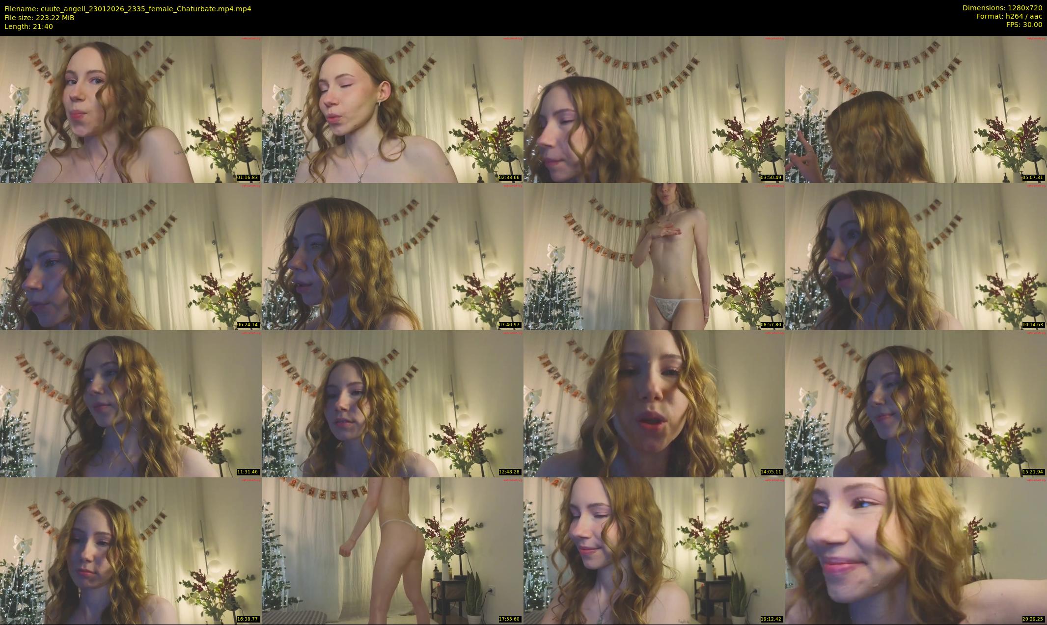 cuute_angell — 22 minute Chaturbate female cam show recording, 720p, Jan 23, 2026