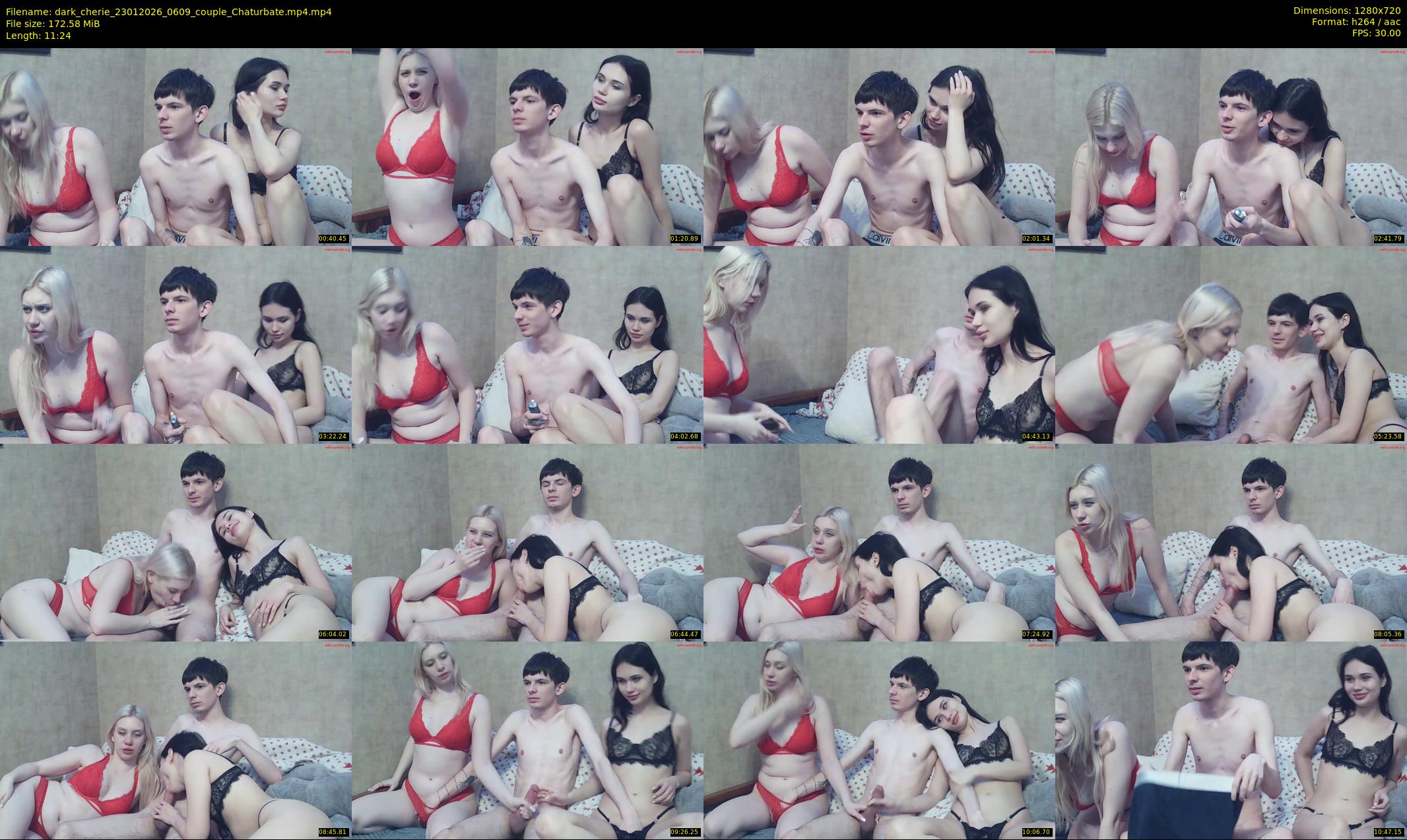 dark_cherie — 12 minute Chaturbate couple cam show recording, 720p, Jan 23, 2026