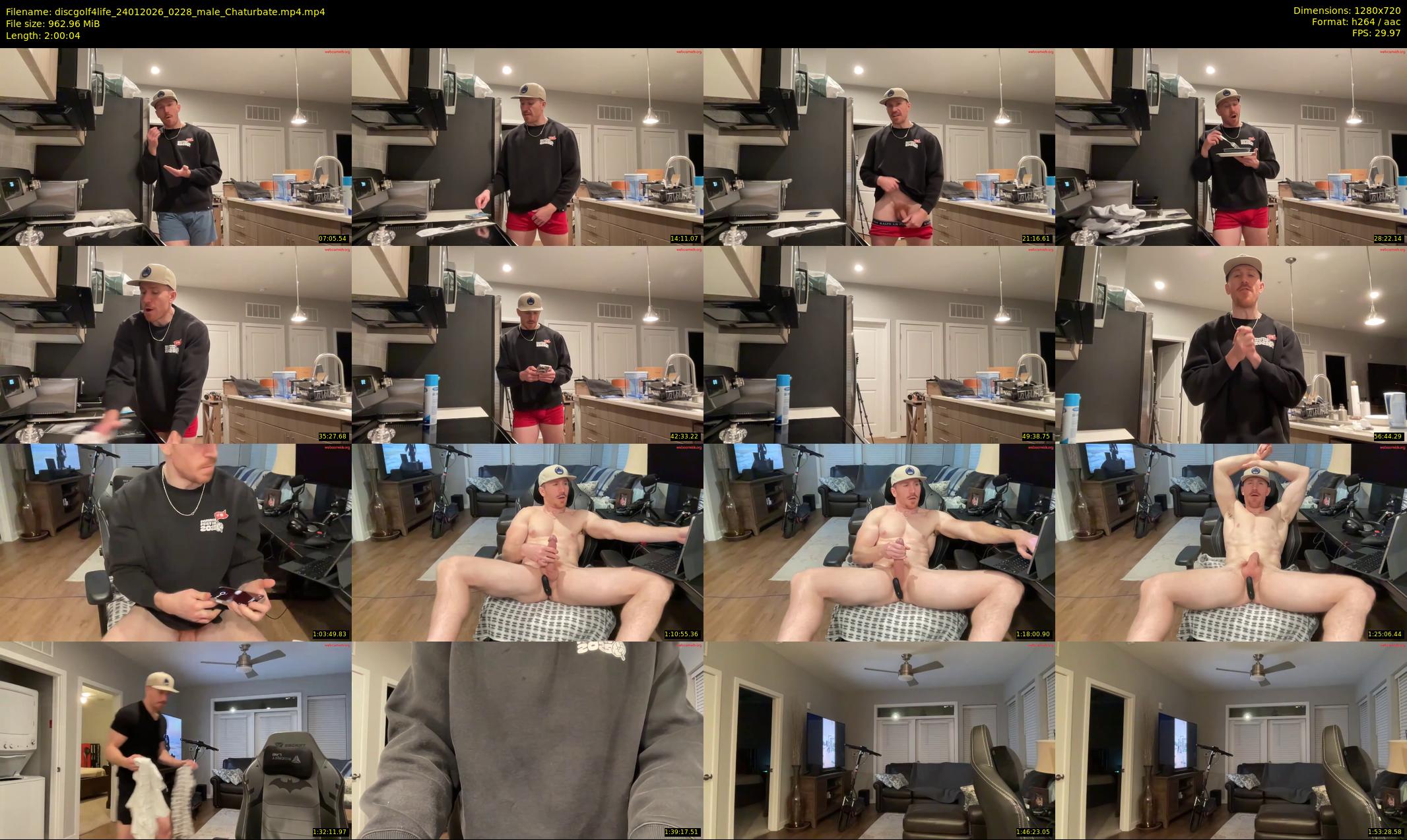 discgolf4life — 121 minute Chaturbate male cam show recording, 720p, Jan 24, 2026
