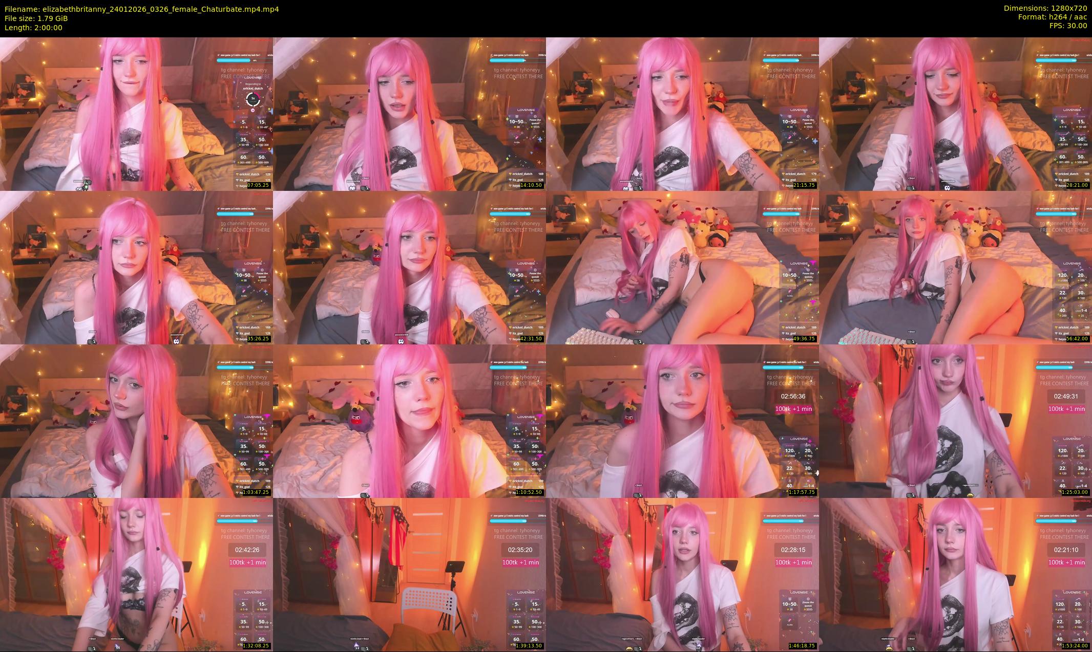 elizabethbritanny — 120 minute Chaturbate female cam show recording, 720p, Jan 24, 2026