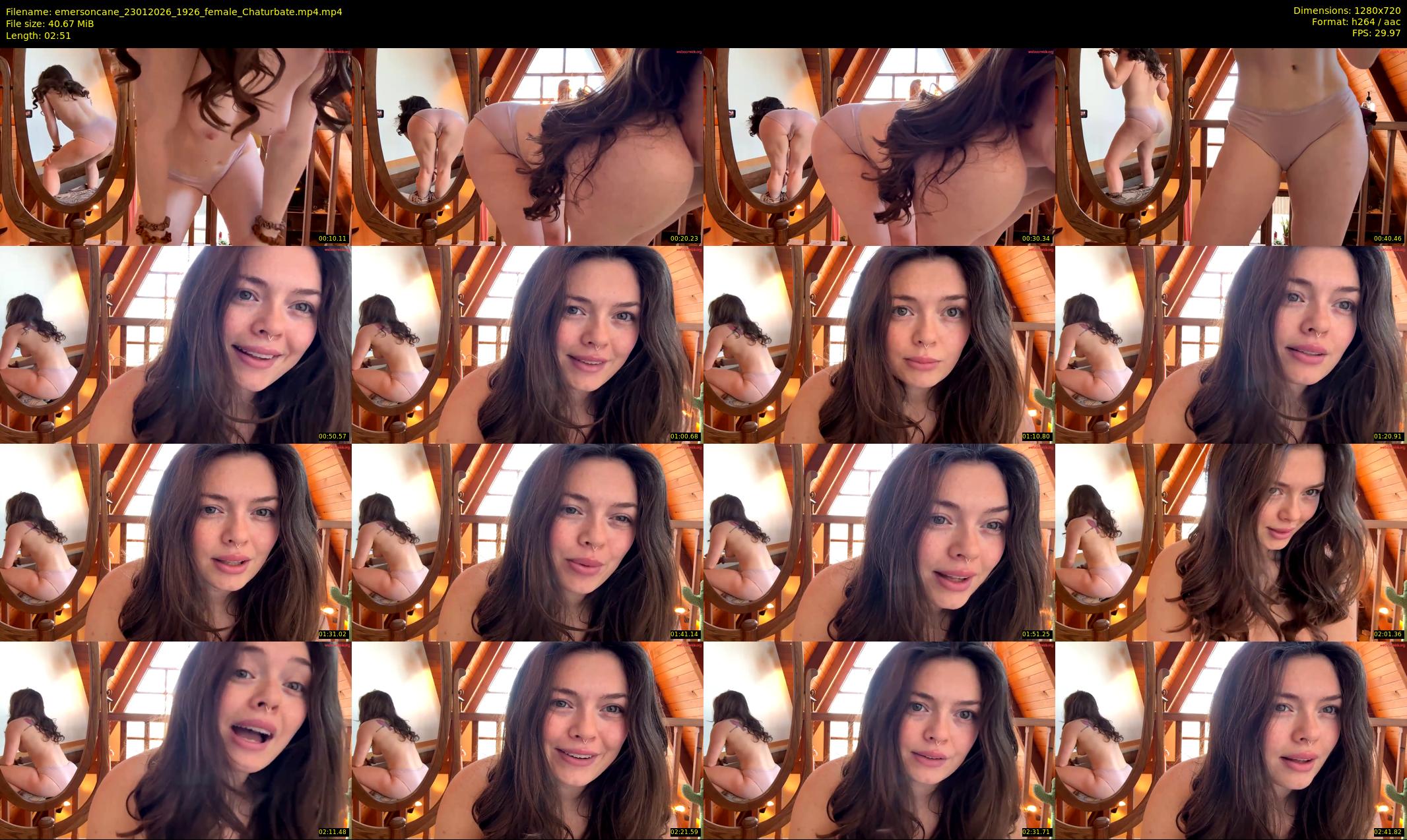 emersoncane — 3 minute Chaturbate female cam show recording, 720p, Jan 23, 2026