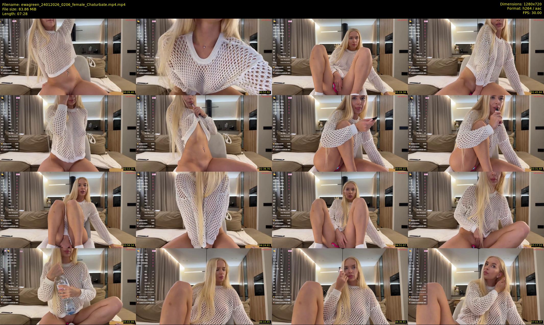 ewagreen — 8 minute Chaturbate female cam show recording, 720p, Jan 24, 2026