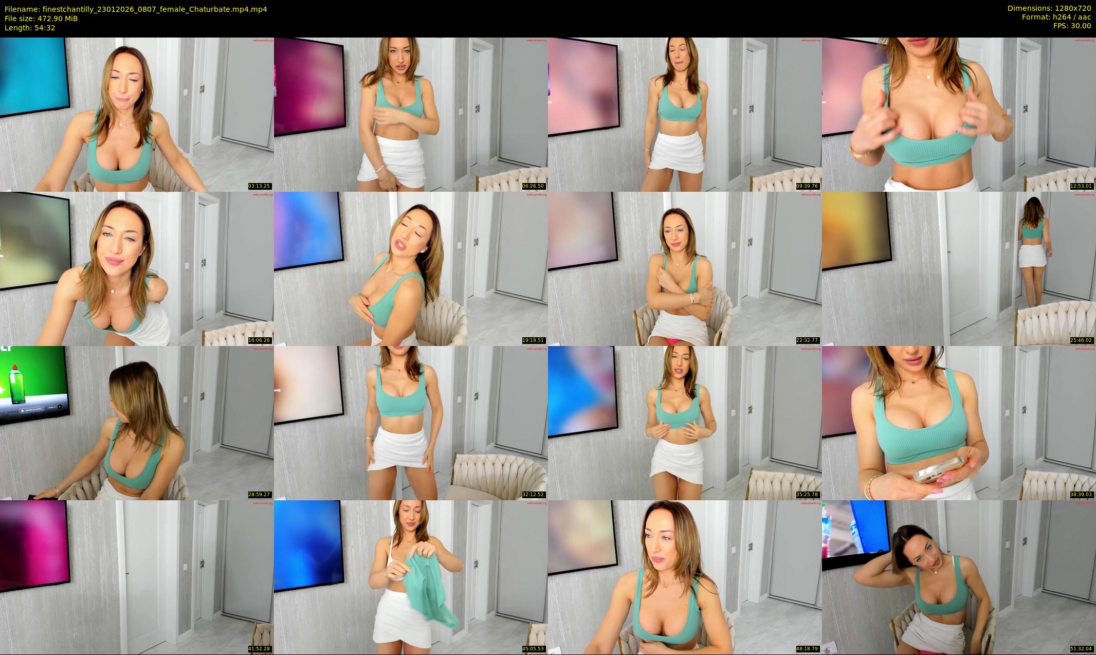 finestchantilly — 55 minute Chaturbate female cam show recording, 720p, Jan 23, 2026