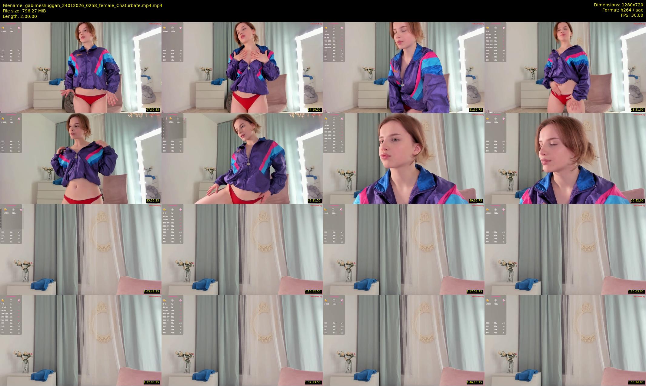 gabimeshuggah — 120 minute Chaturbate female cam show recording, 720p, Jan 24, 2026