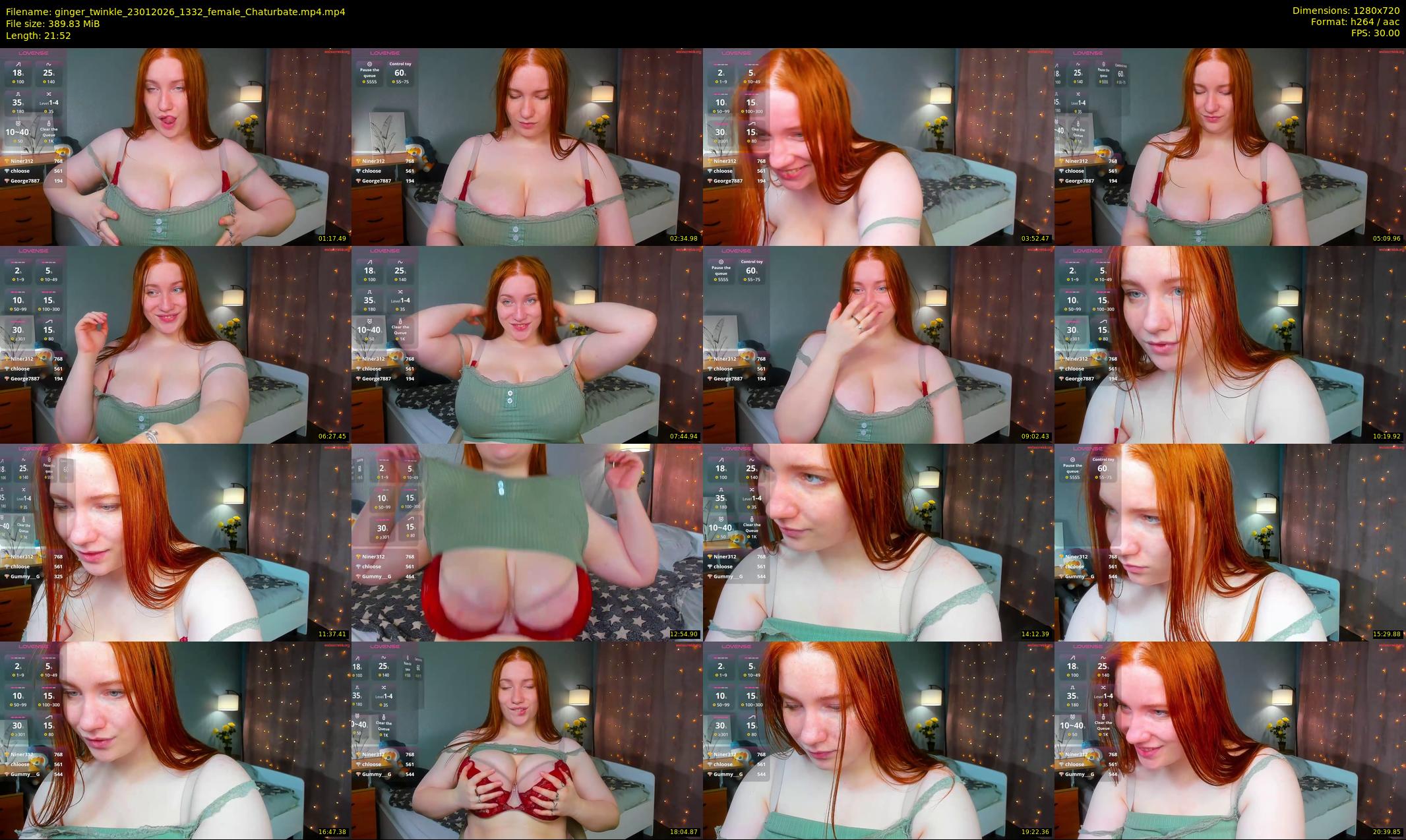 ginger_twinkle — 22 minute Chaturbate female cam show recording, 720p, Jan 23, 2026