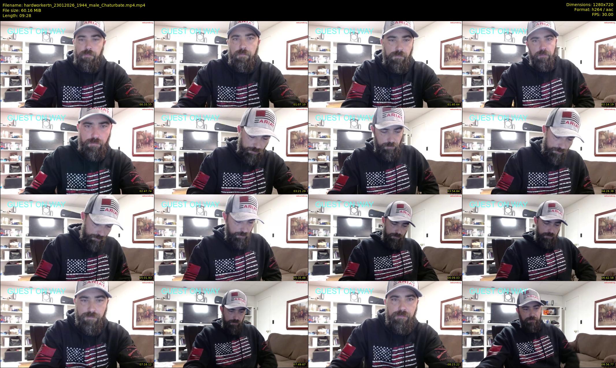 hardworkertn — 10 minute Chaturbate male cam show recording, 720p, Jan 23, 2026