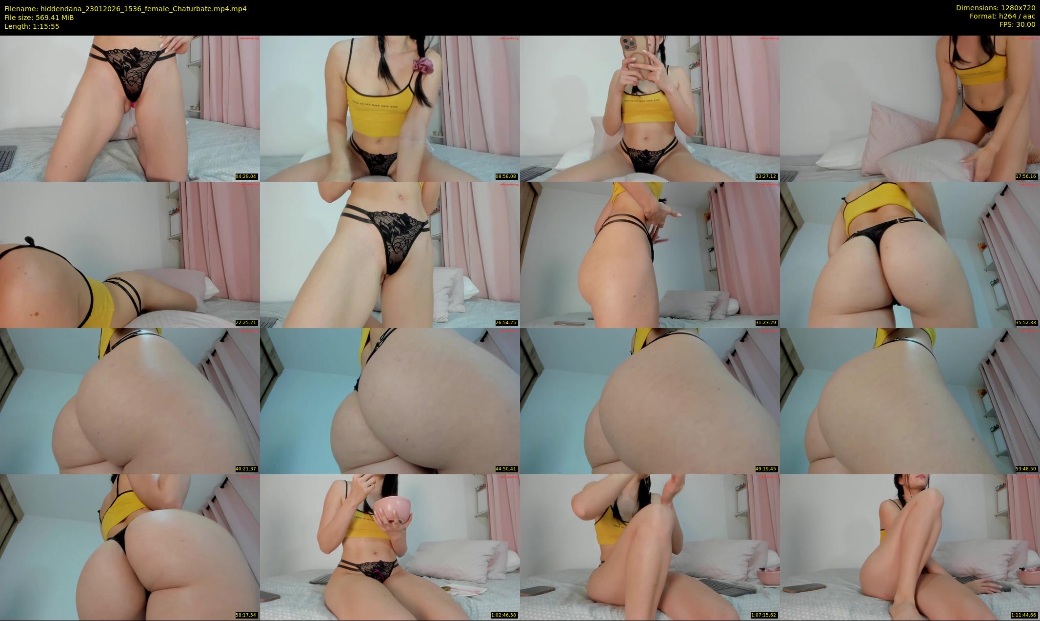 hiddendana — 76 minute Chaturbate female cam show recording, 720p, Jan 23, 2026