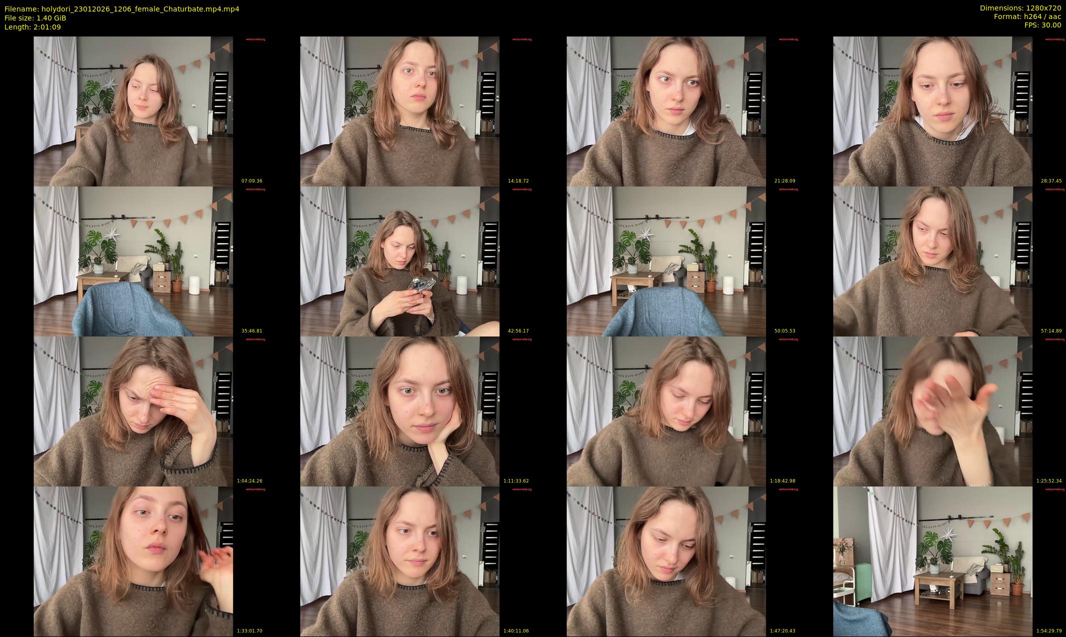 holydori — 122 minute Chaturbate female cam show recording, 720p, Jan 23, 2026