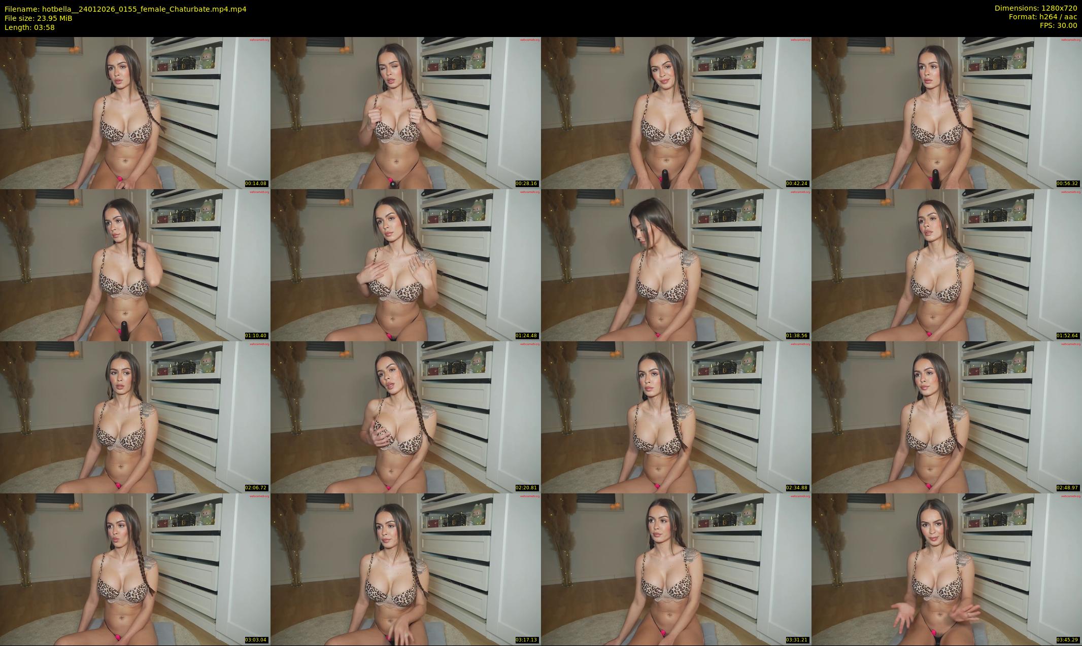 hotbella_ — 4 minute Chaturbate female cam show recording, 720p, Jan 24, 2026