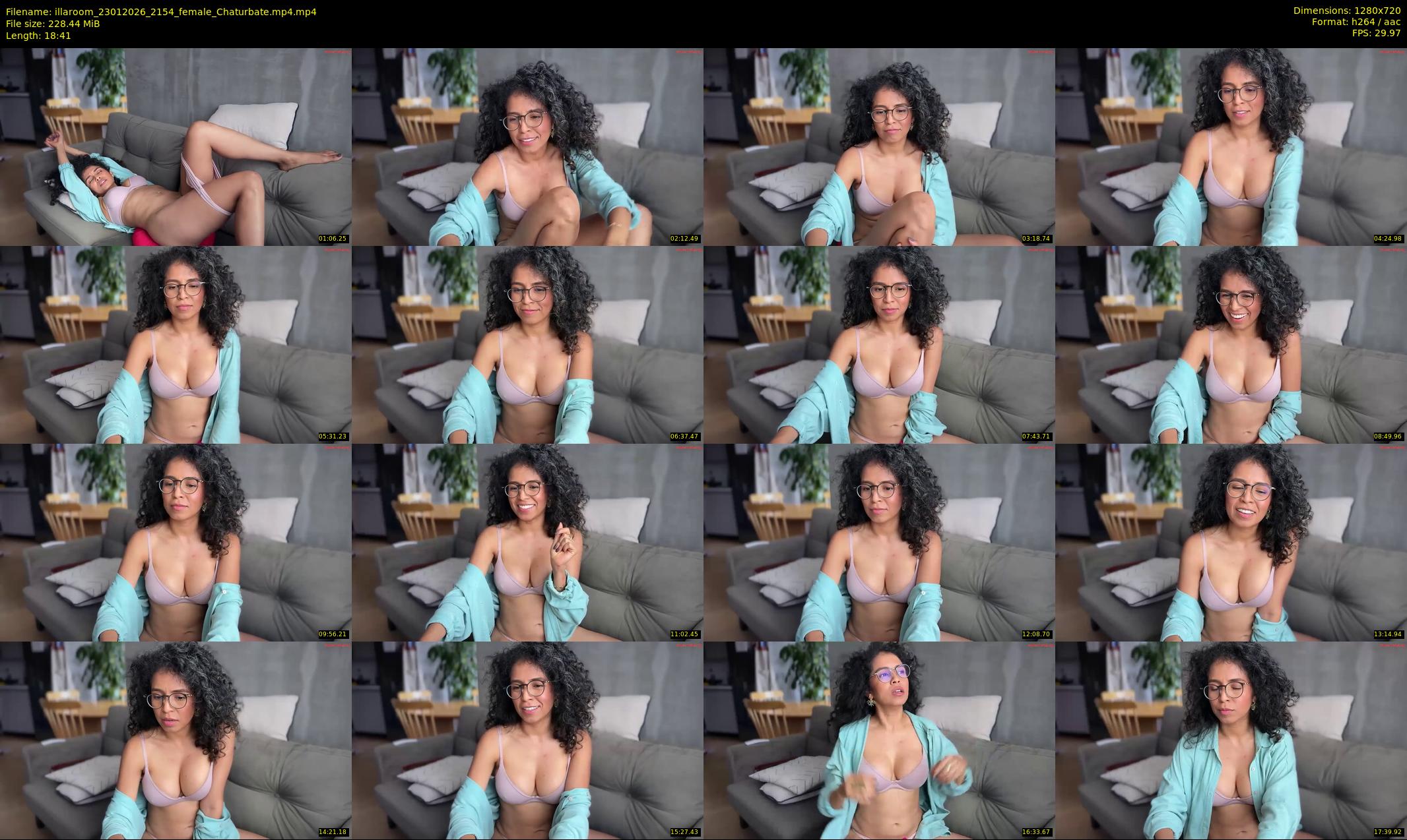 illaroom — 19 minute Chaturbate female cam show recording, 720p, Jan 23, 2026