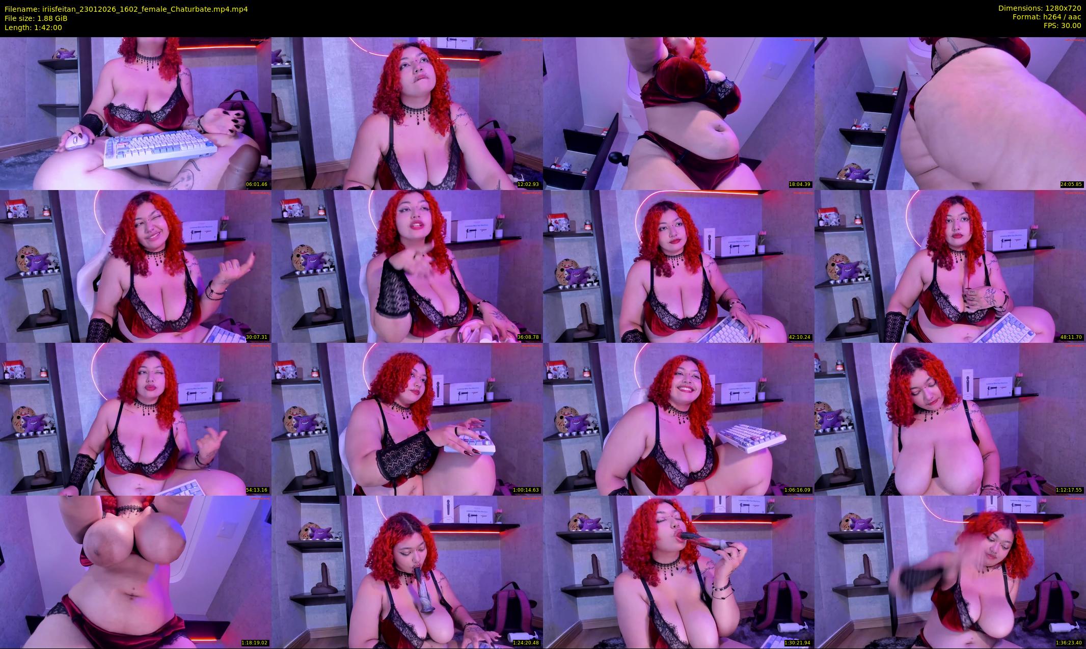 iriisfeitan — 102 minute Chaturbate female cam show recording, 720p, Jan 23, 2026