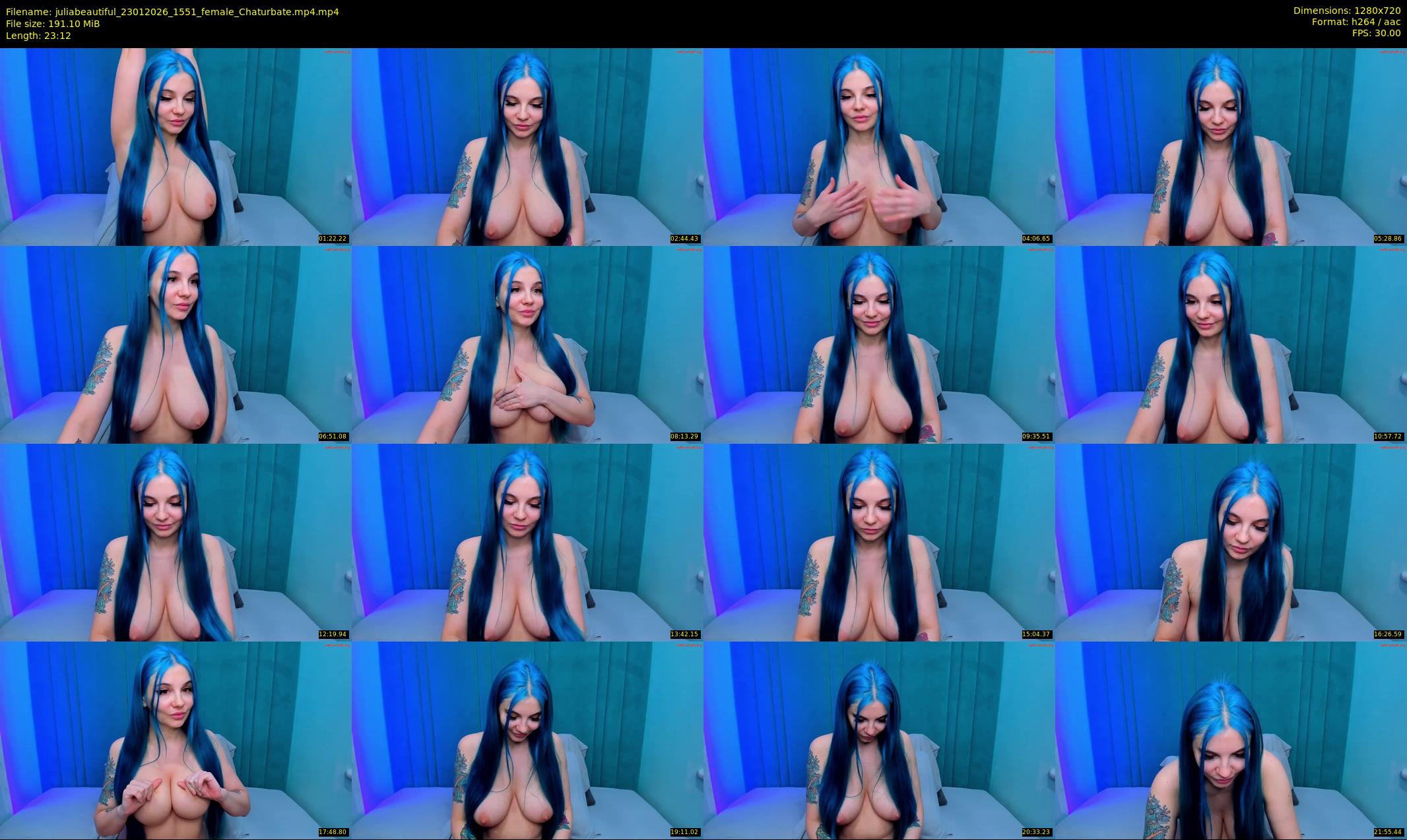 juliabeautiful — 24 minute Chaturbate female cam show recording, 720p, Jan 23, 2026