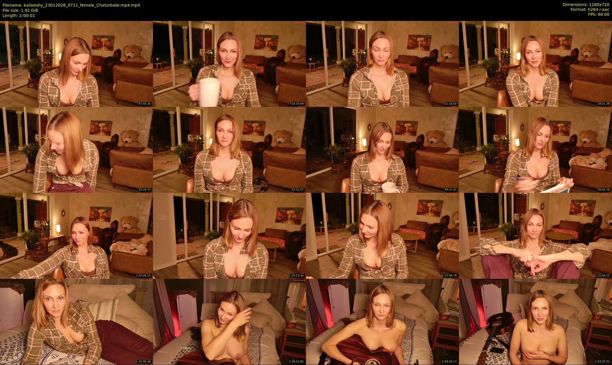 kaileeshy — 121 minute Chaturbate female cam show recording, 720p, Jan 23, 2026