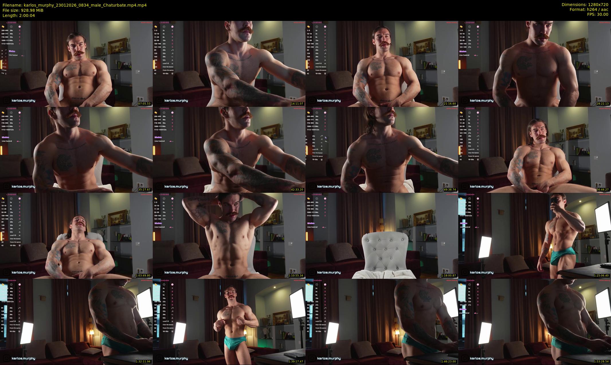 karlos_murphy — 121 minute Chaturbate male cam show recording, 720p, Jan 23, 2026