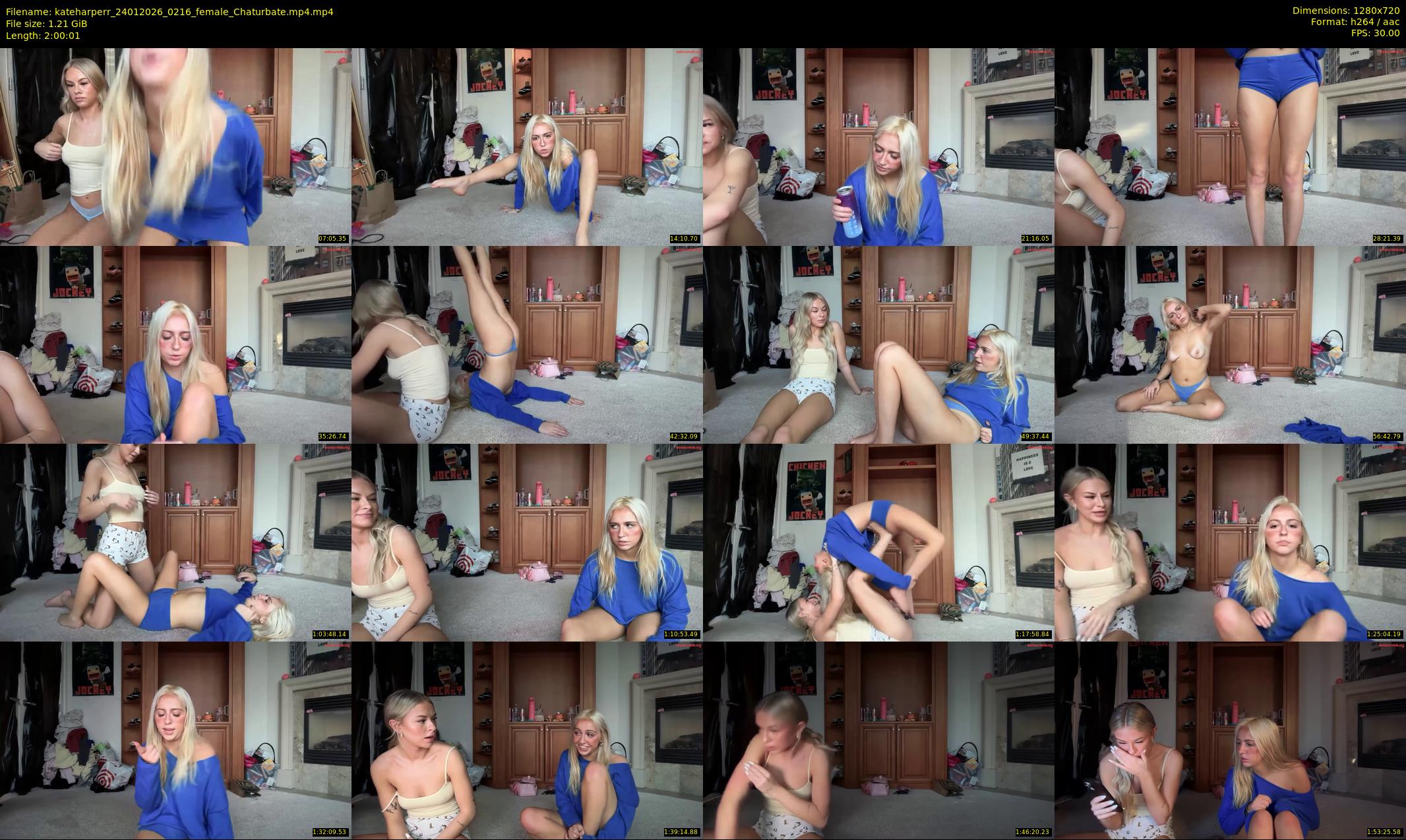 kateharperr — 121 minute Chaturbate female cam show recording, 720p, Jan 24, 2026