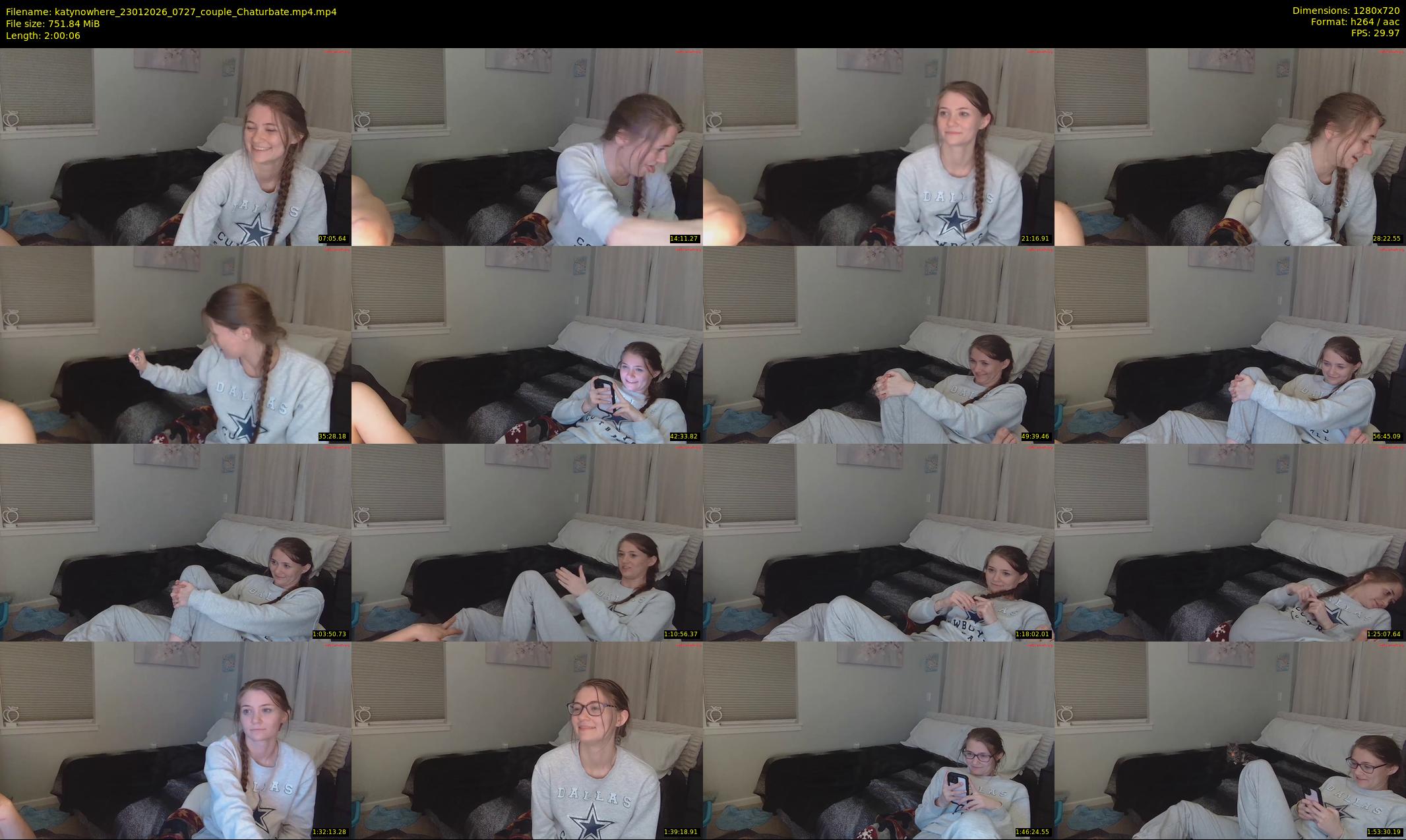 katynowhere — 121 minute Chaturbate female cam show recording, 720p, Jan 23, 2026