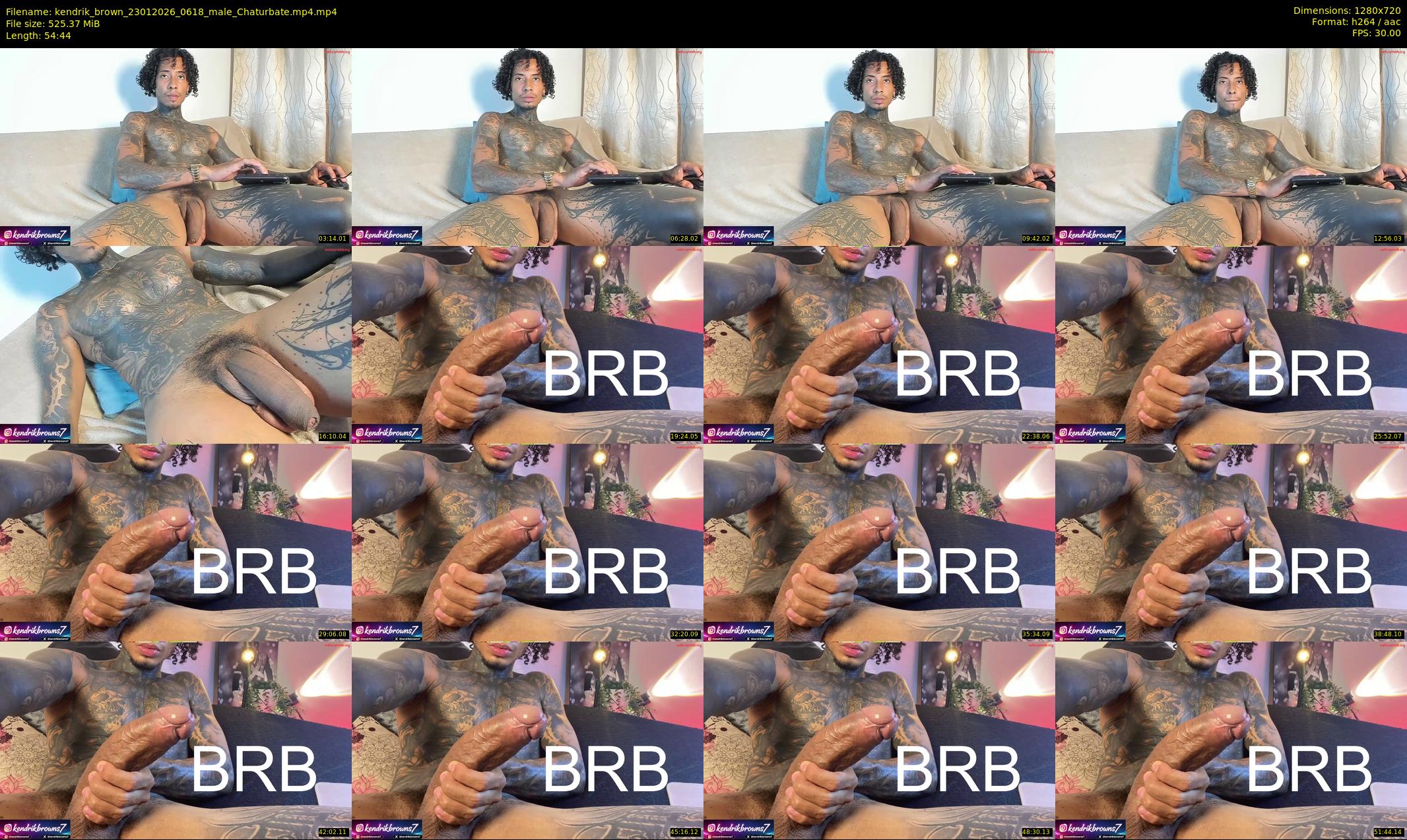 kendrik_brown — 55 minute Chaturbate male cam show recording, 720p, Jan 23, 2026