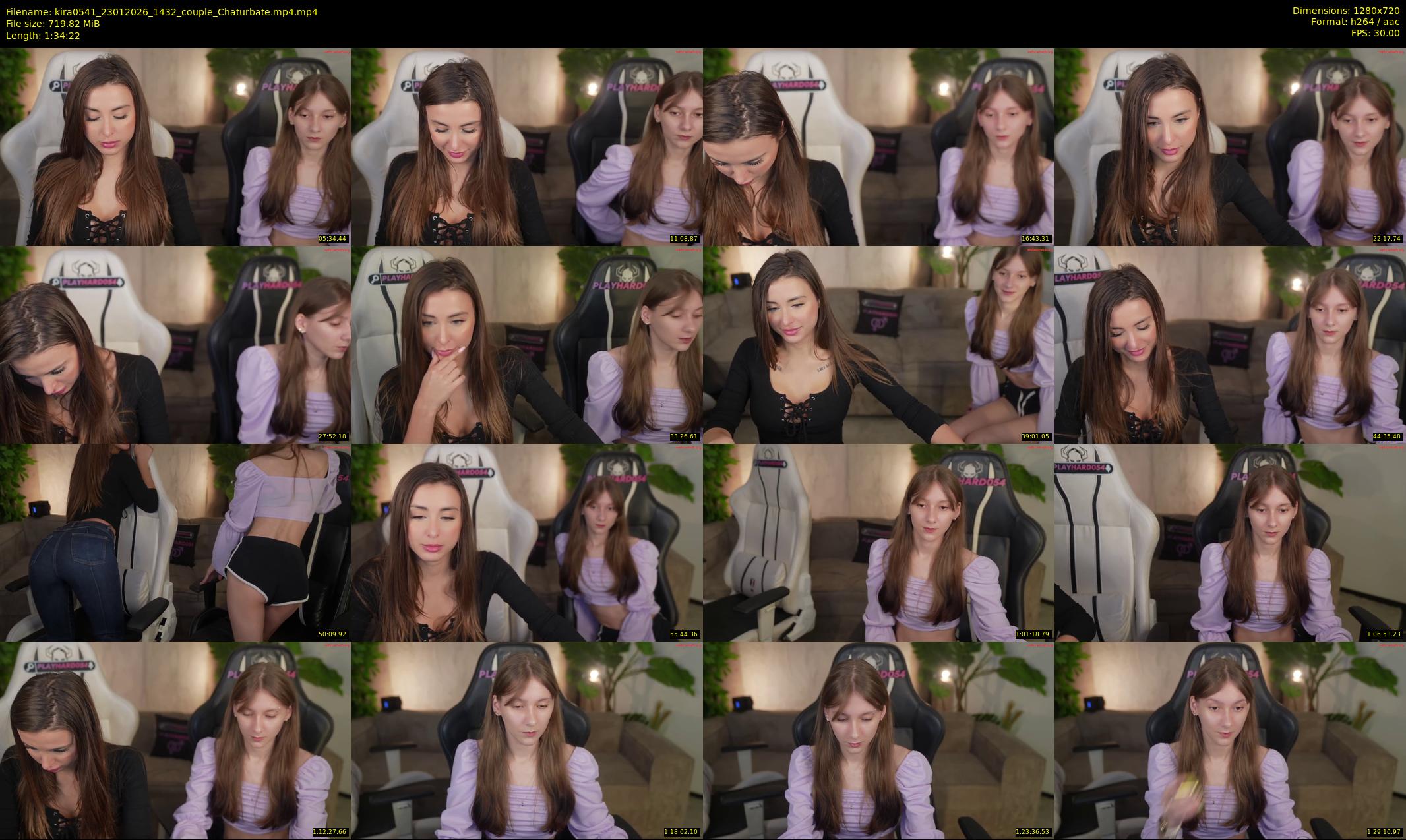 kira0541 — 95 minute Chaturbate couple cam show recording, 720p, Jan 23, 2026