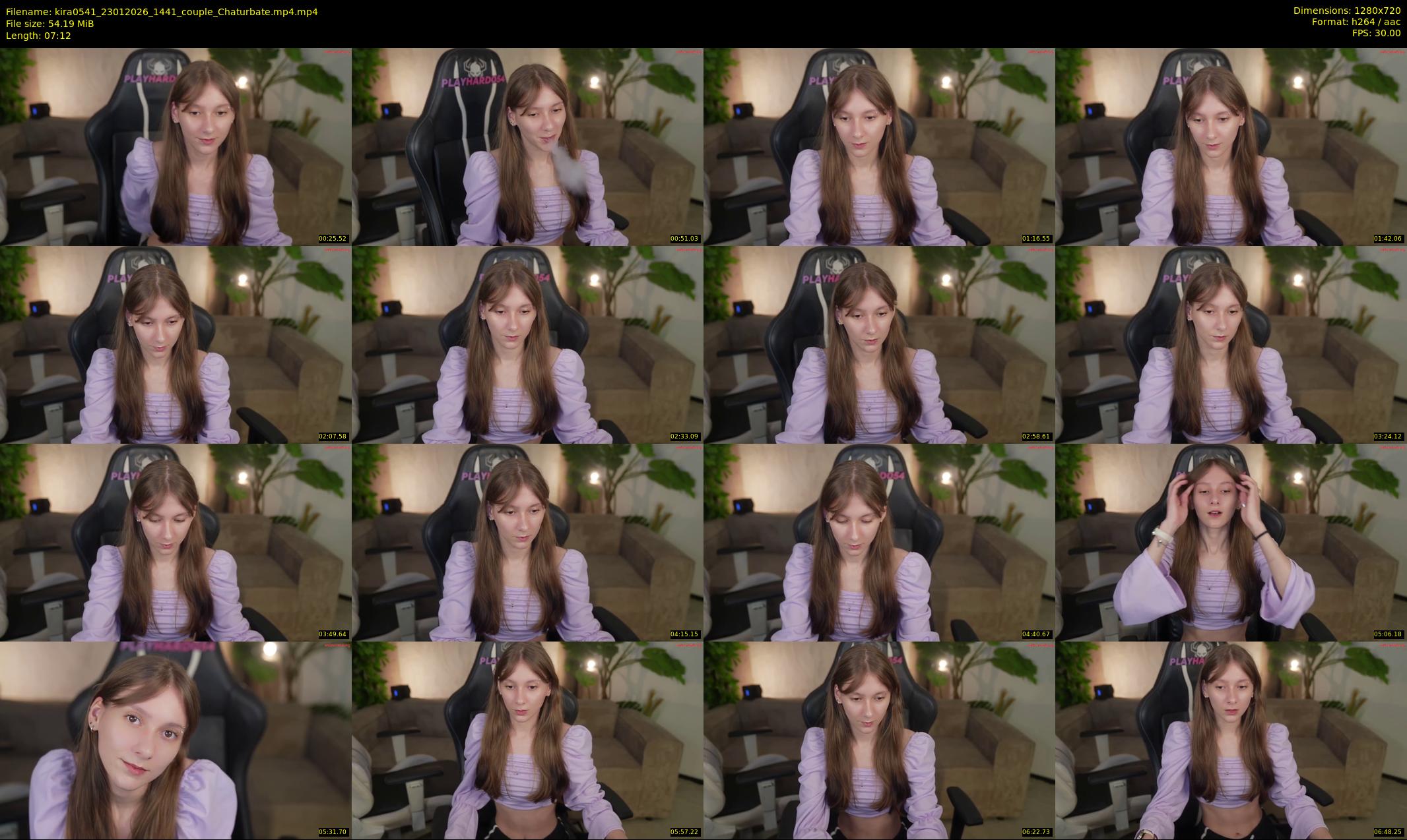kira0541 — 8 minute Chaturbate couple cam show recording, 720p, Jan 23, 2026