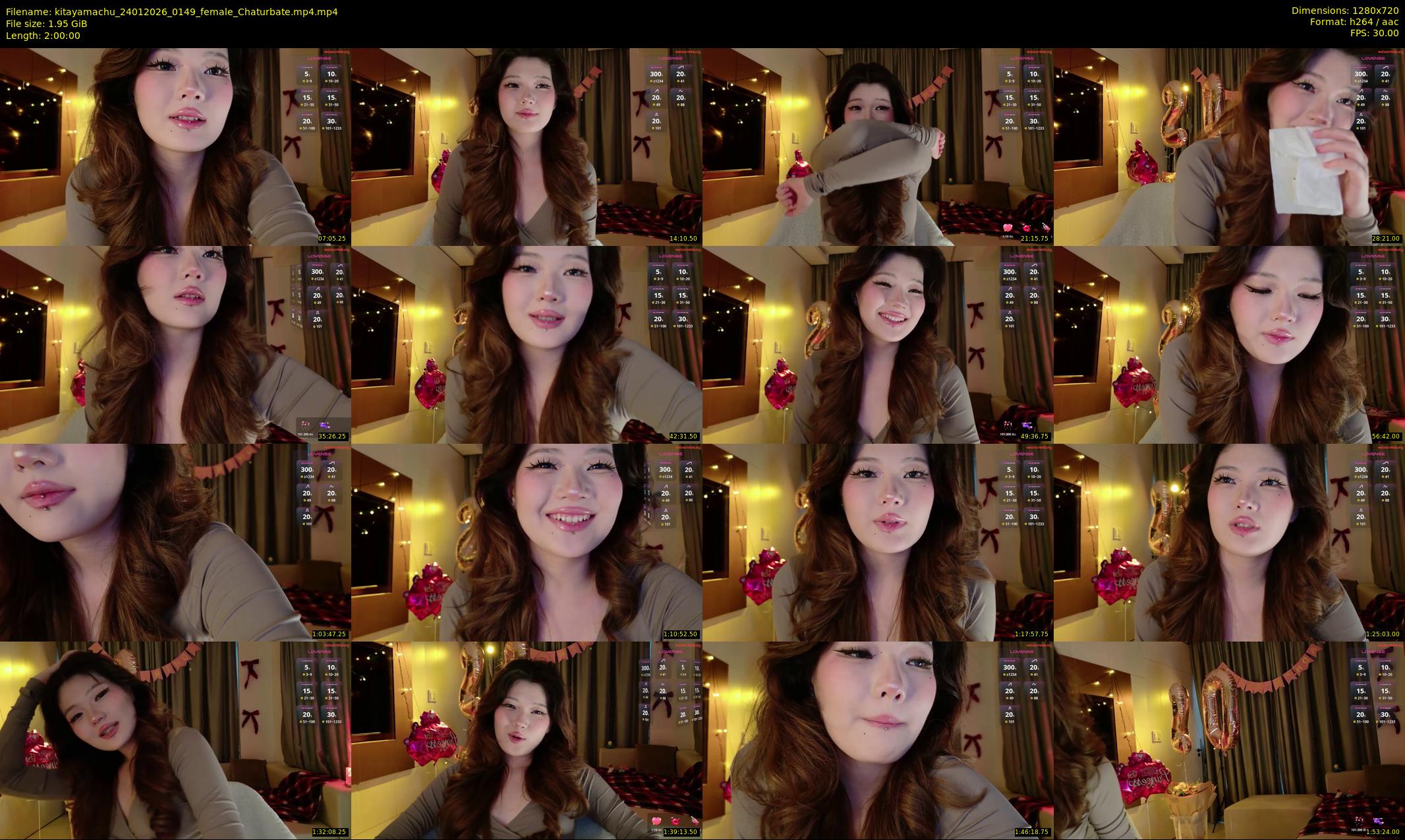 kitayamachu — 120 minute Chaturbate female cam show recording, 720p, Jan 24, 2026