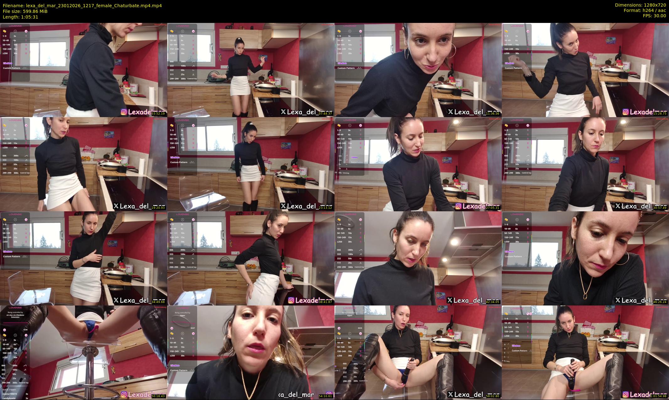 lexa_del_mar — 66 minute Chaturbate female cam show recording, 720p, Jan 23, 2026