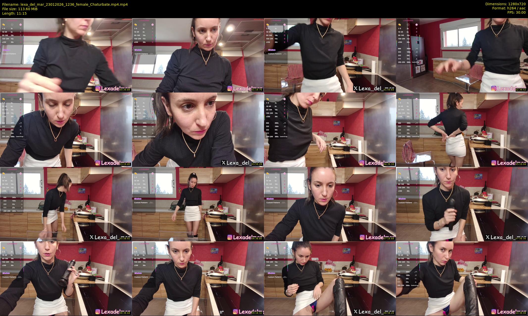 lexa_del_mar — 12 minute Chaturbate female cam show recording, 720p, Jan 23, 2026