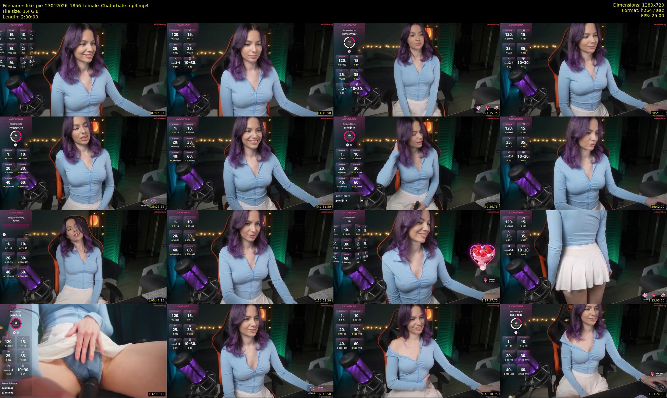 like_pie — 120 minute Chaturbate couple cam show recording, 720p, Jan 23, 2026