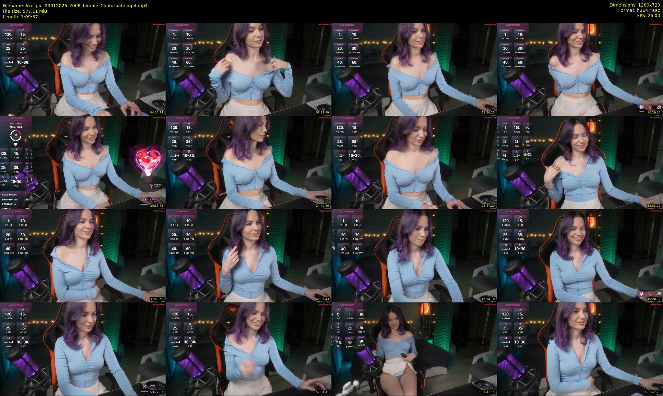like_pie — 70 minute Chaturbate couple cam show recording, 720p, Jan 23, 2026