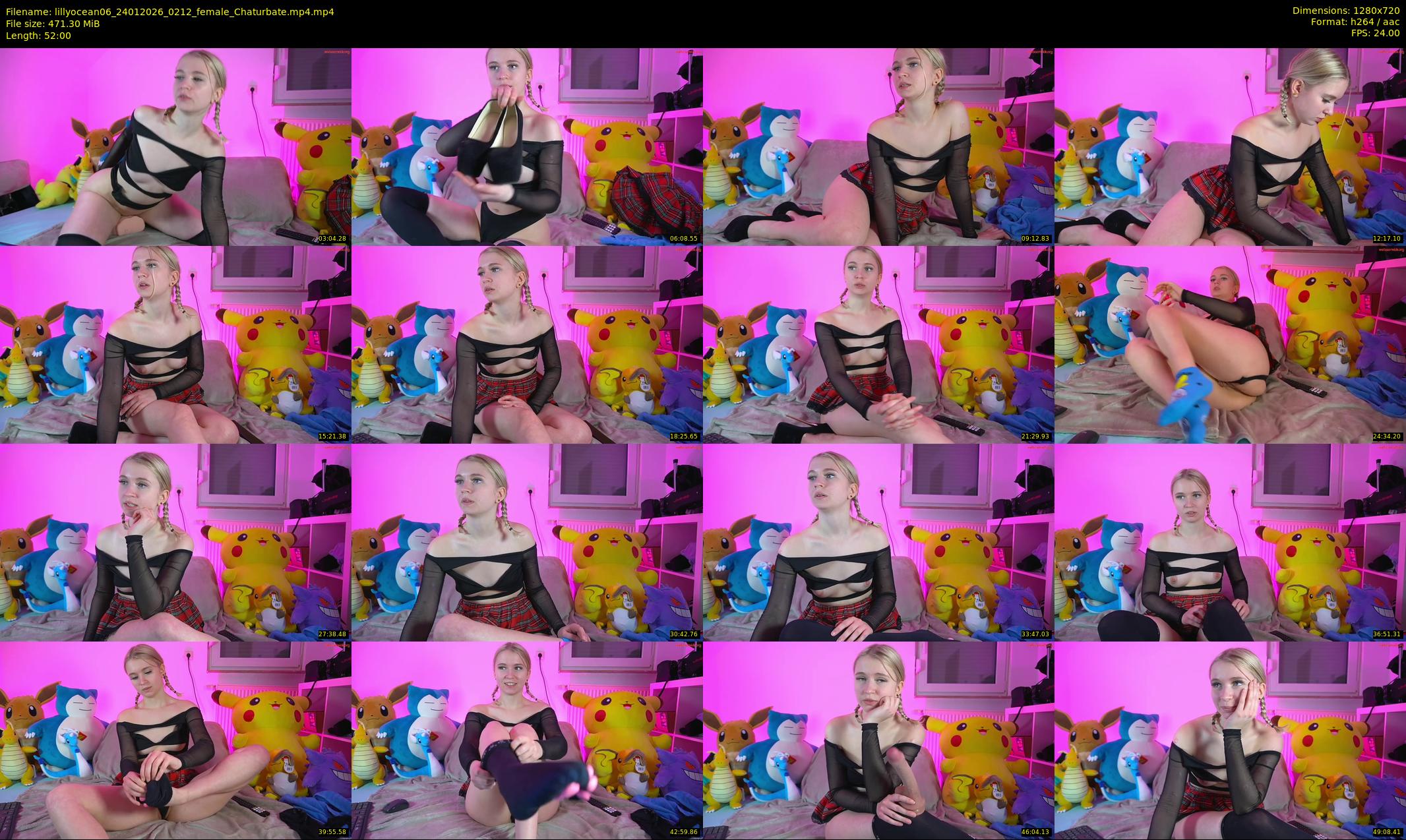 lillyocean06 — 52 minute Chaturbate female cam show recording, 720p, Jan 24, 2026