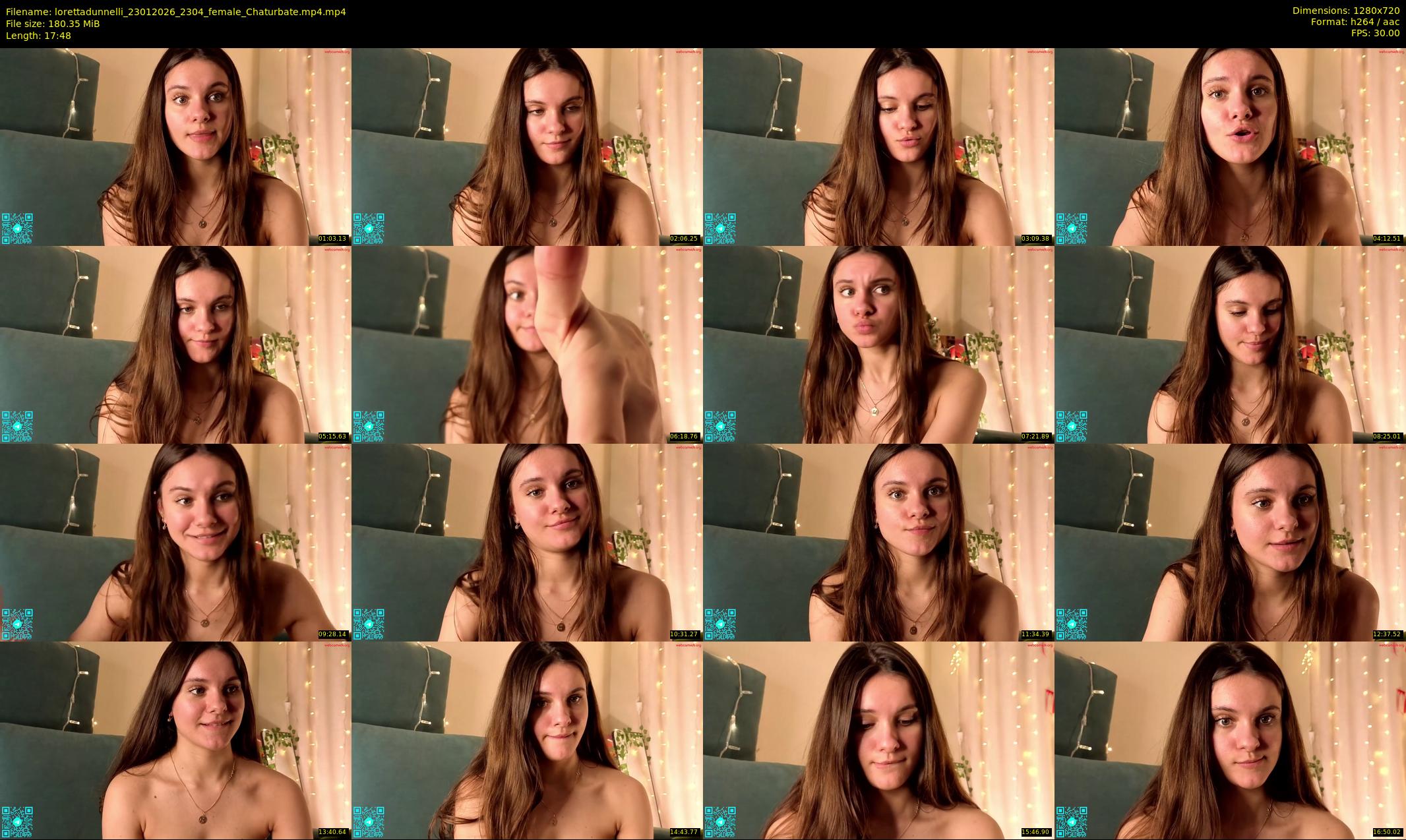 lorettadunnelli — 18 minute Chaturbate female cam show recording, 720p, Jan 23, 2026