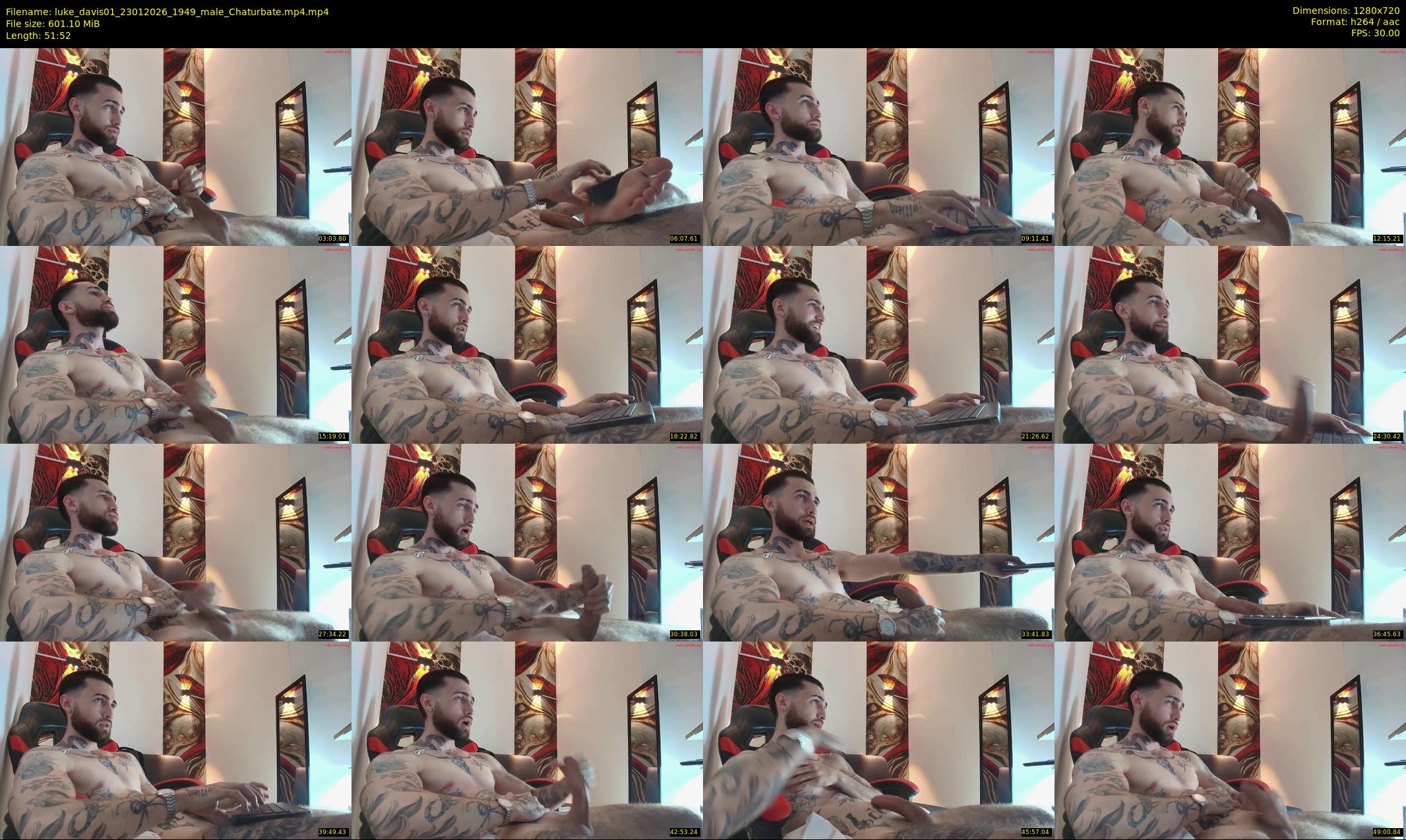 luke_davis01 — 52 minute Chaturbate male cam show recording, 720p, Jan 23, 2026