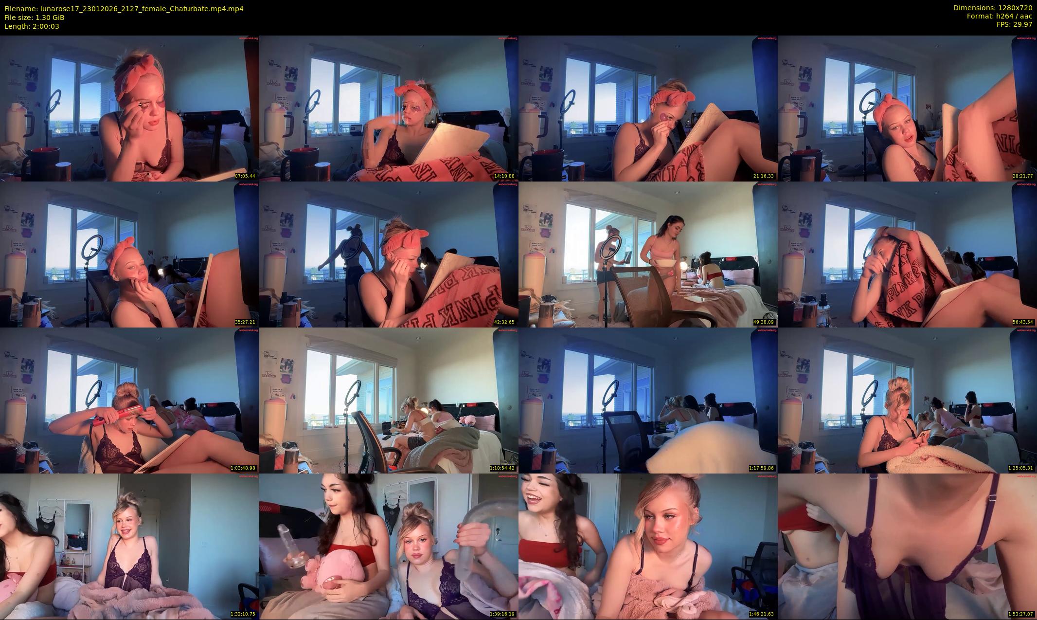 lunarose17 — 121 minute Chaturbate female cam show recording, 720p, Jan 23, 2026
