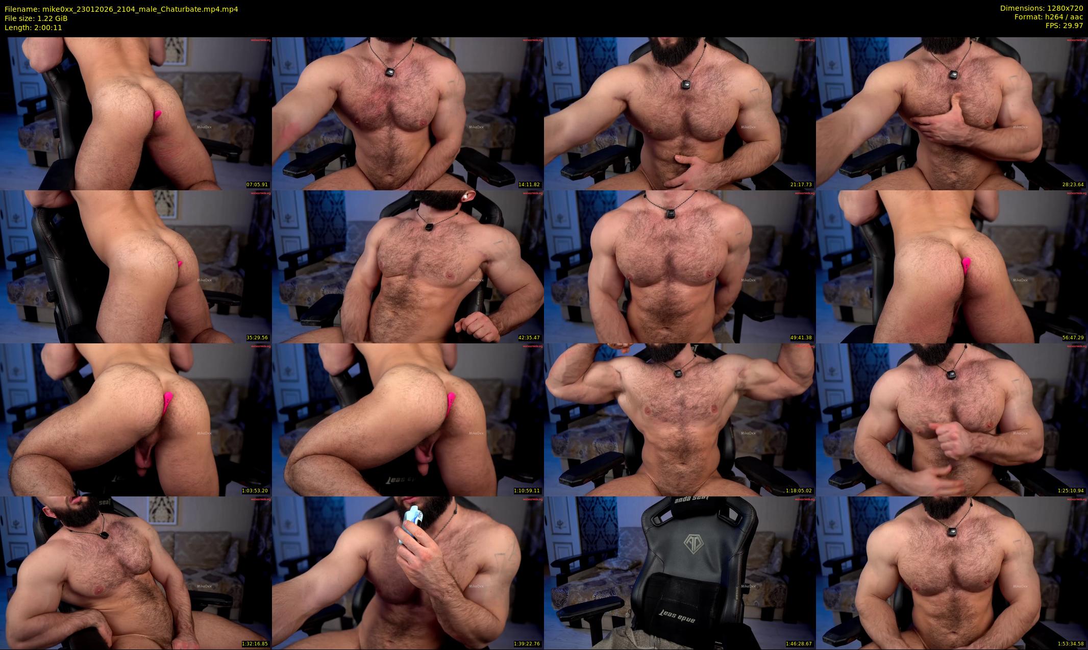 mike0xx — 121 minute Chaturbate male cam show recording, 720p, Jan 23, 2026