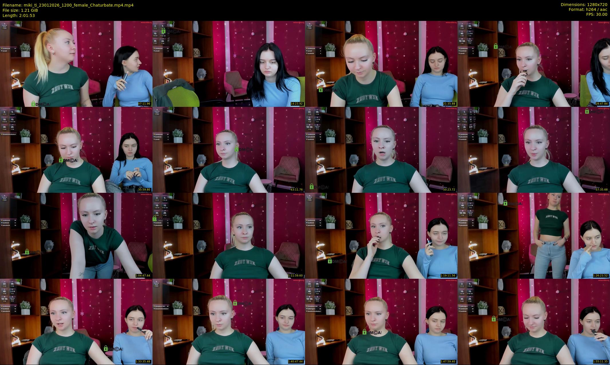 miki_ti — 122 minute Chaturbate female cam show recording, 720p, Jan 23, 2026