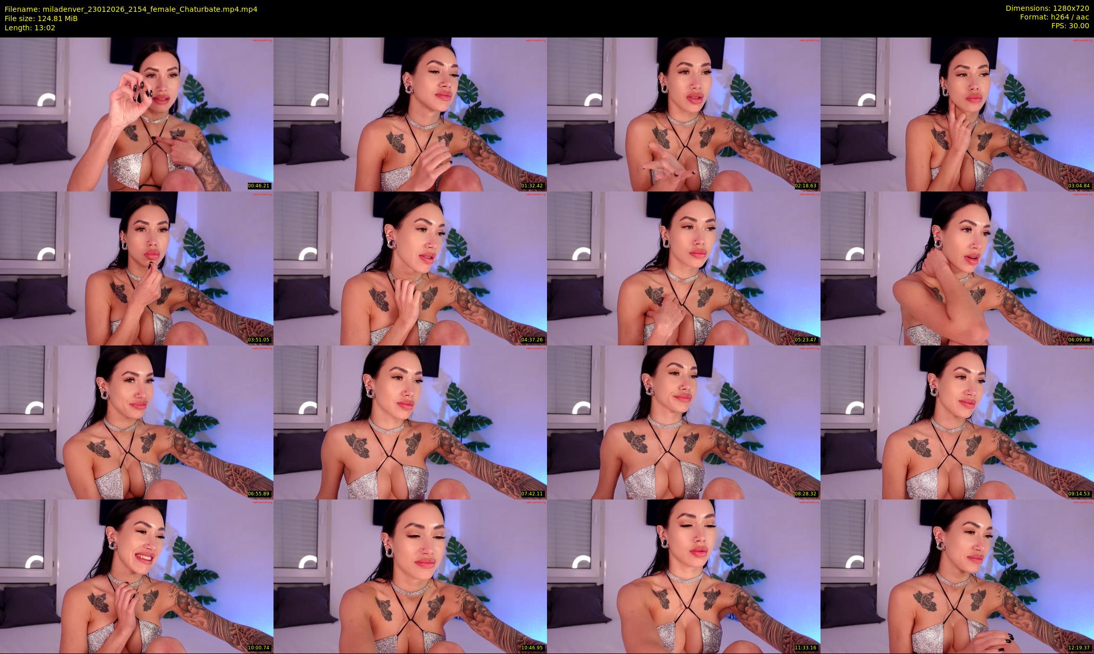 miladenver — 14 minute Chaturbate female cam show recording, 720p, Jan 23, 2026