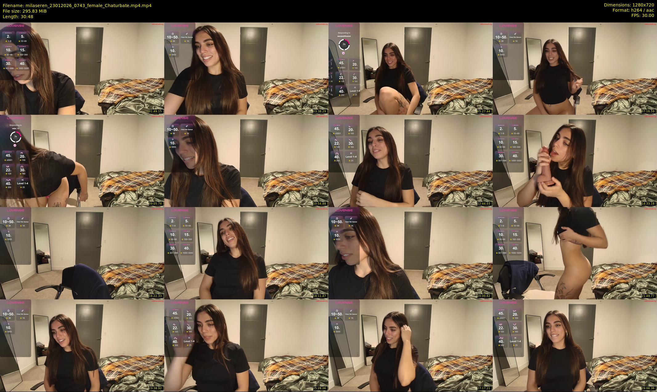 milaseren — 31 minute Chaturbate female cam show recording, 720p, Jan 23, 2026