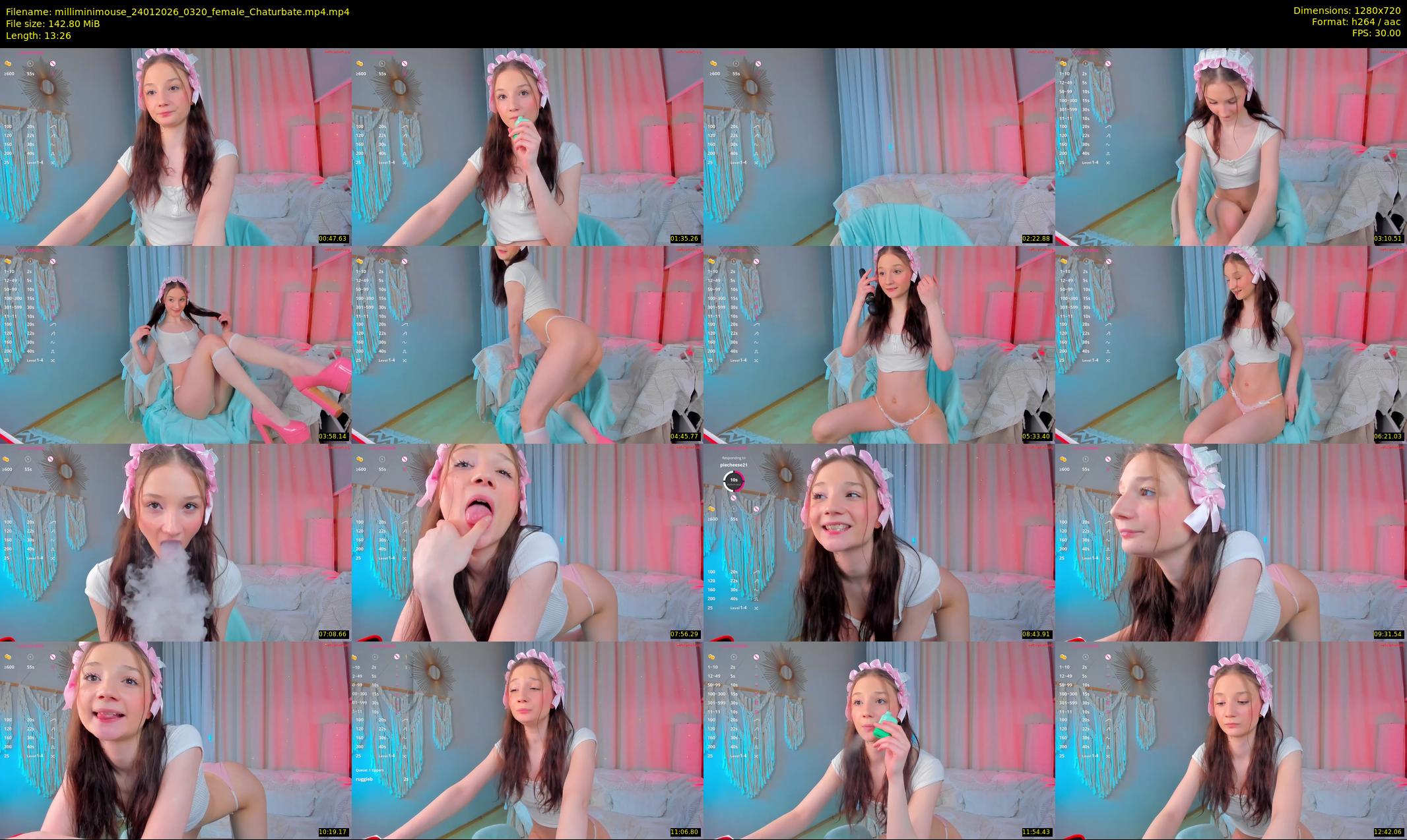 milliminimouse — 14 minute Chaturbate female cam show recording, 720p, Jan 24, 2026