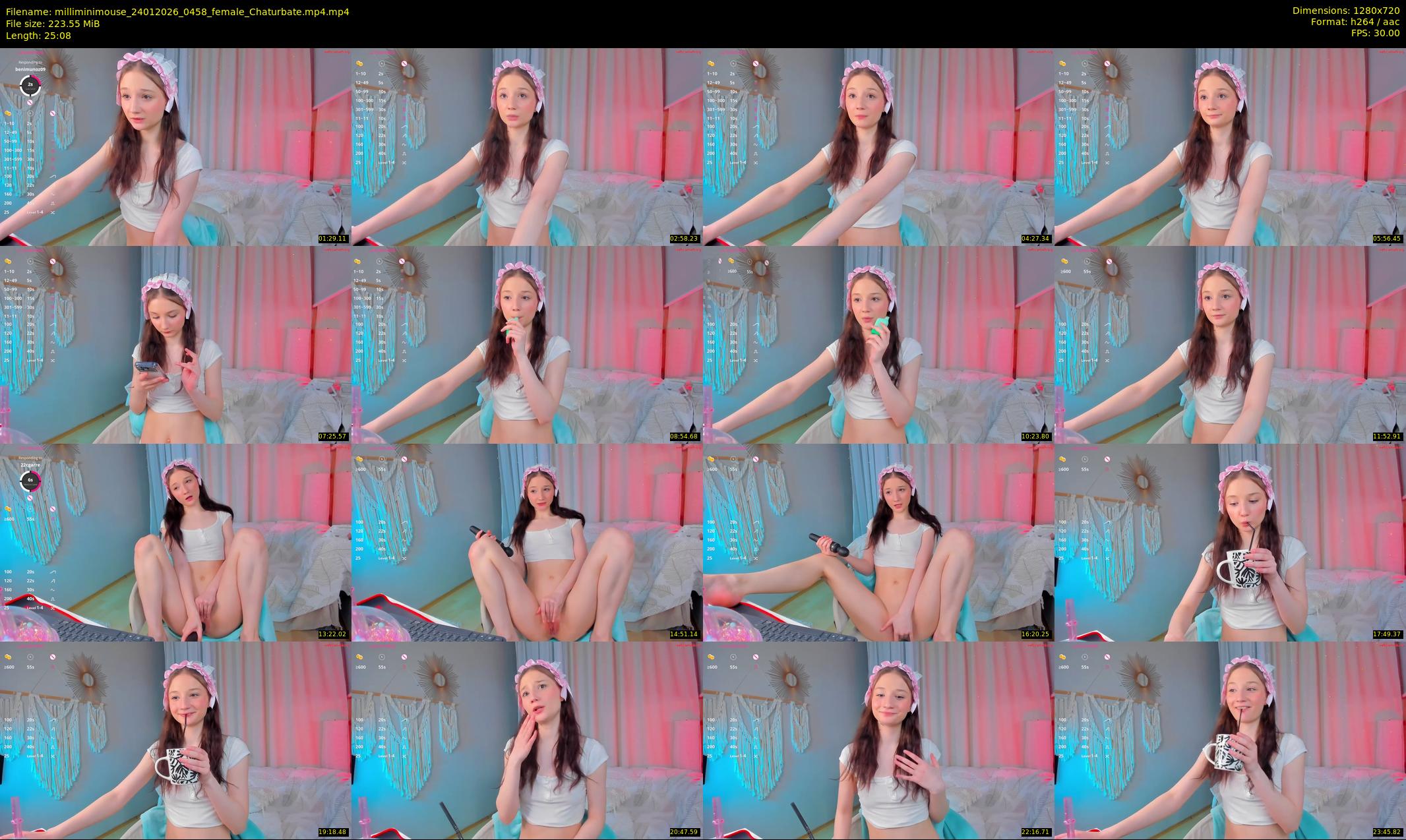 milliminimouse — 26 minute Chaturbate female cam show recording, 720p, Jan 24, 2026