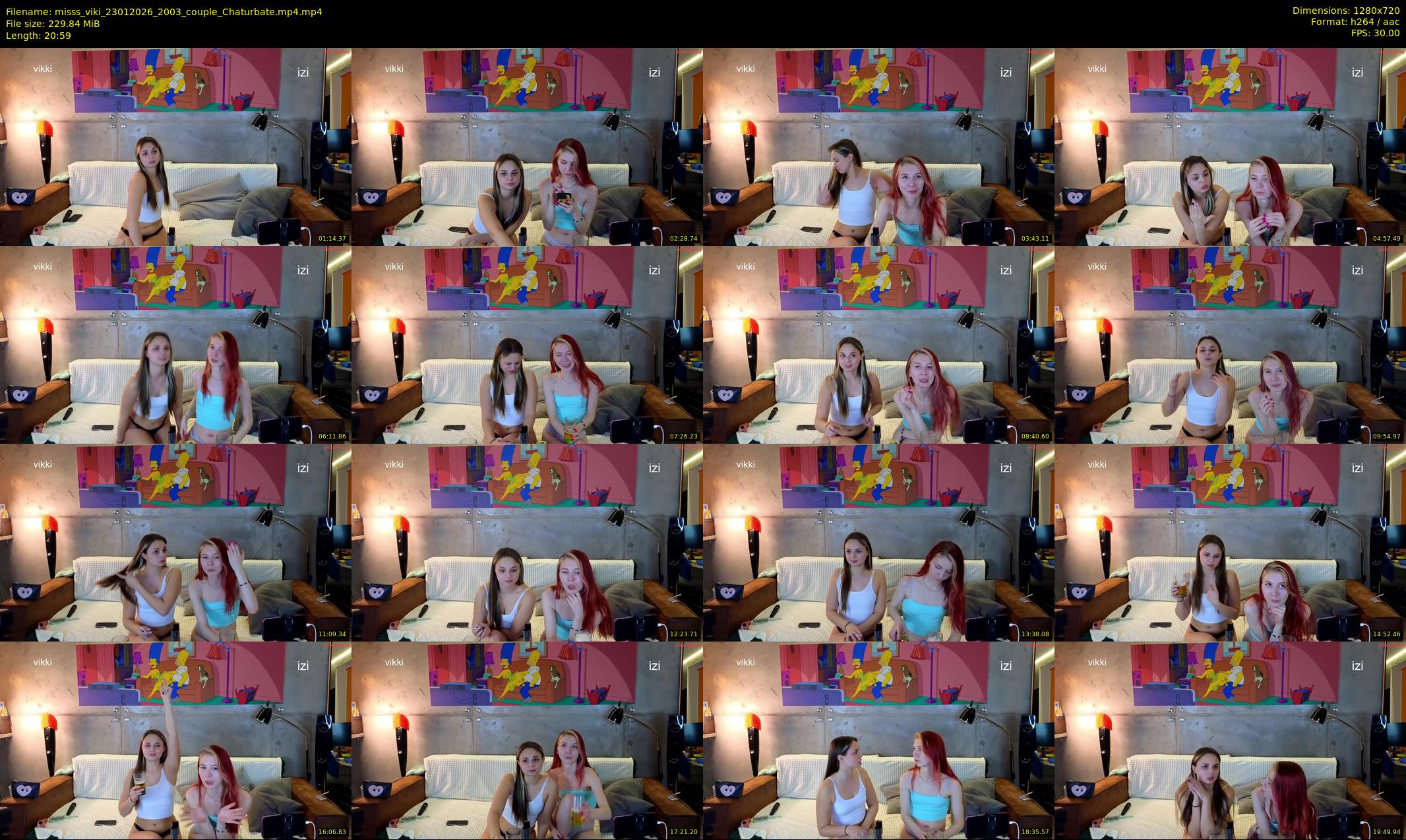 misss_viki — 21 minute Chaturbate couple cam show recording, 720p, Jan 23, 2026