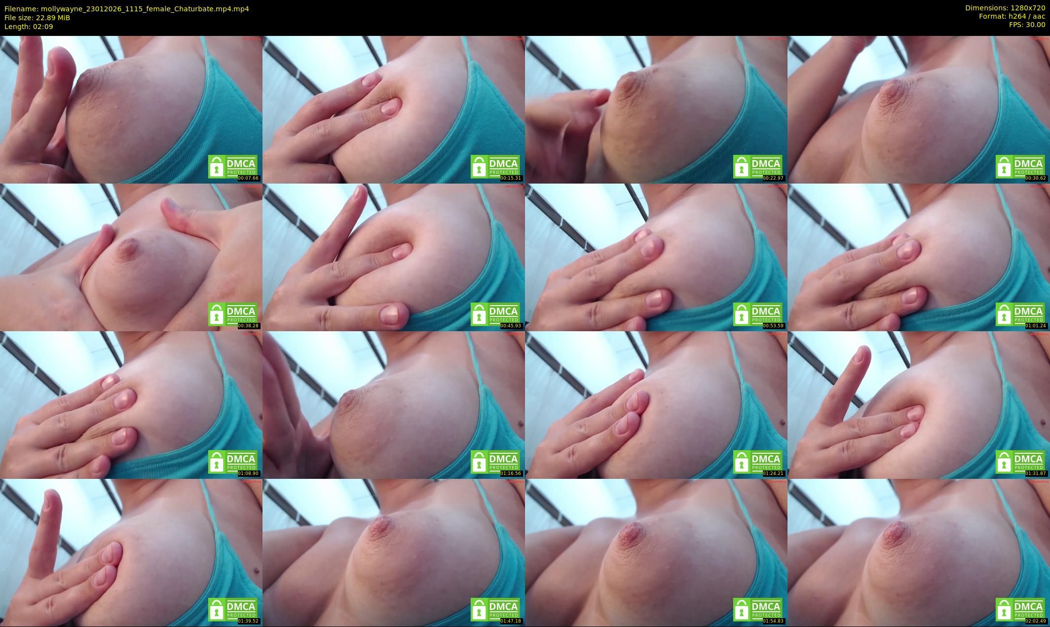 mollywayne — 3 minute Chaturbate female cam show recording, 720p, Jan 23, 2026