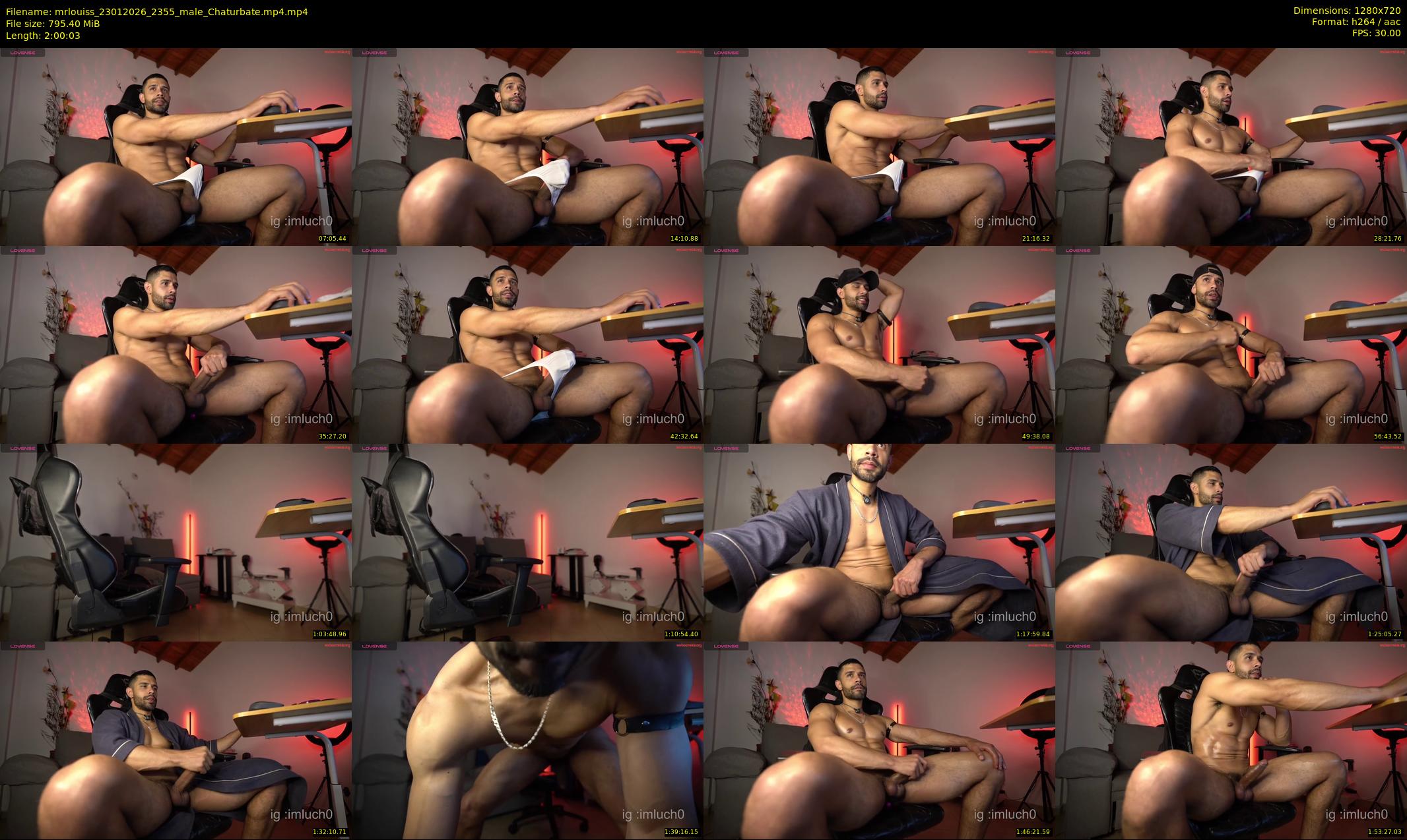 mrlouiss — 121 minute Chaturbate male cam show recording, 720p, Jan 23, 2026